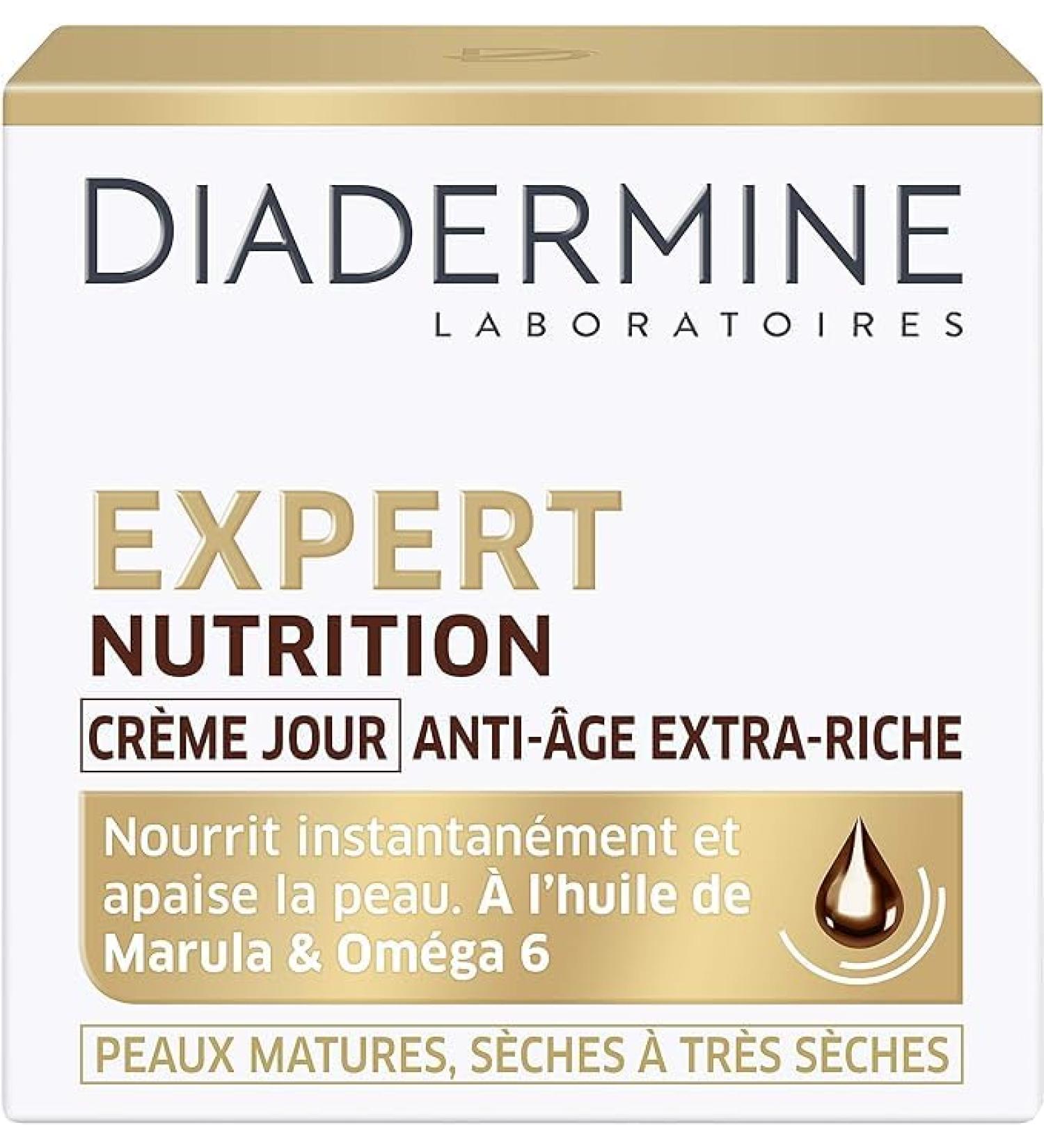 Diadermine Diadermine - Extra Rich Anti-Aging Day Cream - Expert Nutrition - Day Care - Dry to Very Dry Mature Skin - Facial Care - Anti-Aging Care - 50 ml - Pack of 2