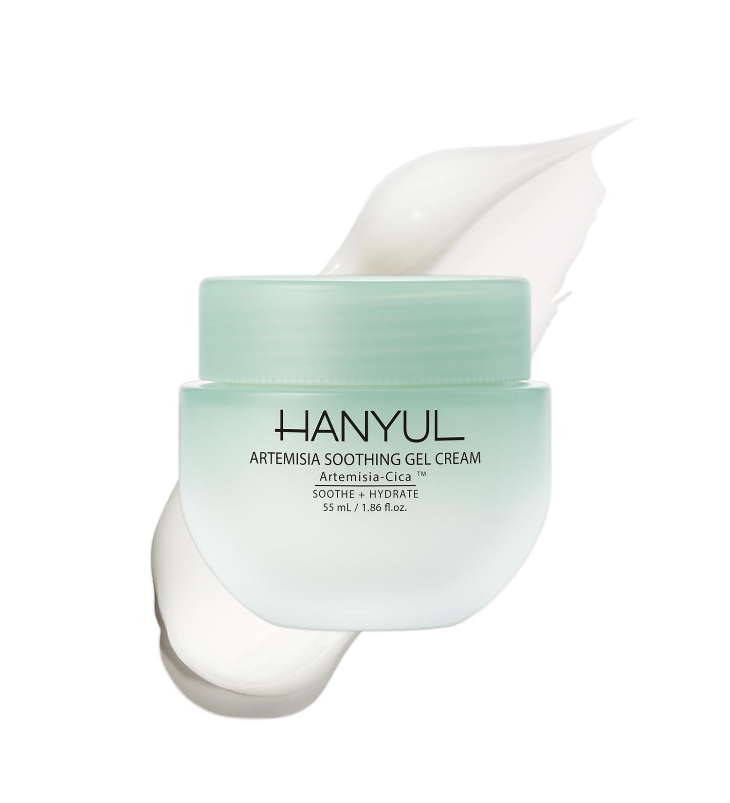 Hanyul Artemisia Soothing Gel Cream Moisturizer with Centella Asiatica and Niacinamide | Calming Water Cream | Cooling Hydrating Suitable for Sensitive & Acne-Prone Skin 1.86 fl. oz. Cozy Green - Buy Online on GoSupps.com