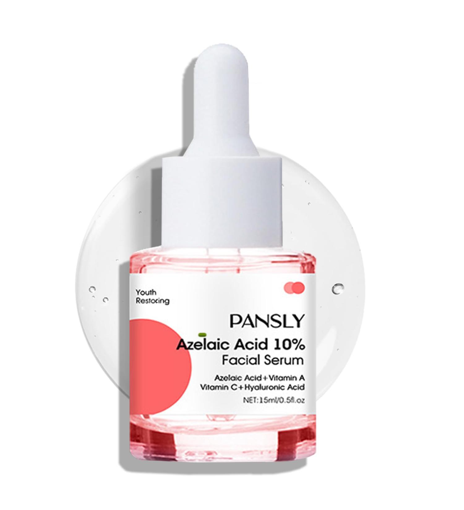 Azelaic Acid Serum 10% - Redness Relief & Skin Balance | Hyaluronic Acid Facial Serum - 0.5oz for All Skin Types - Buy Online on GoSupps.com