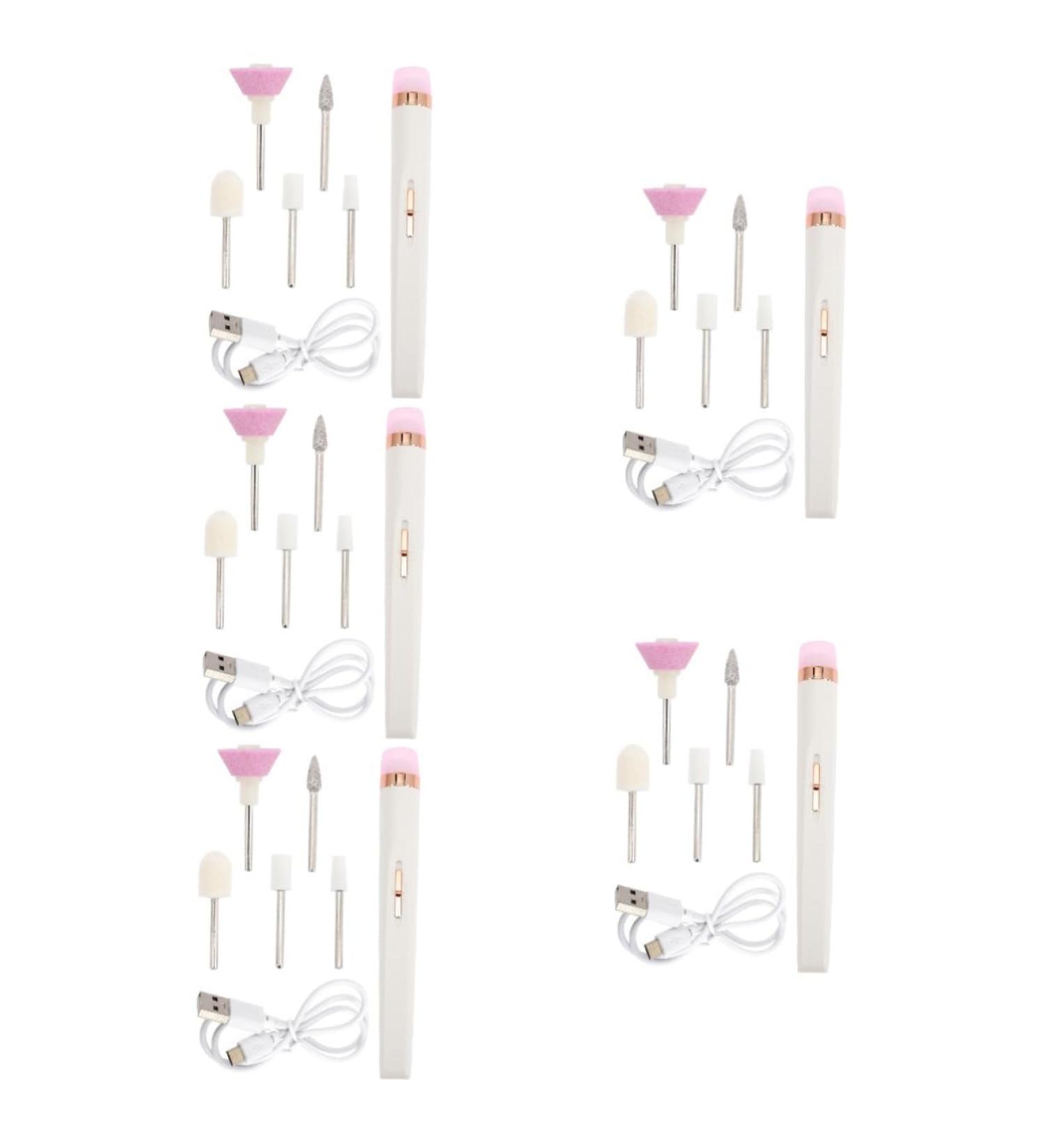 FRCOLOR 5 Sets Nail Polisher Plastic White Nail Grinder Manicure - Buy Online on GoSupps.com
