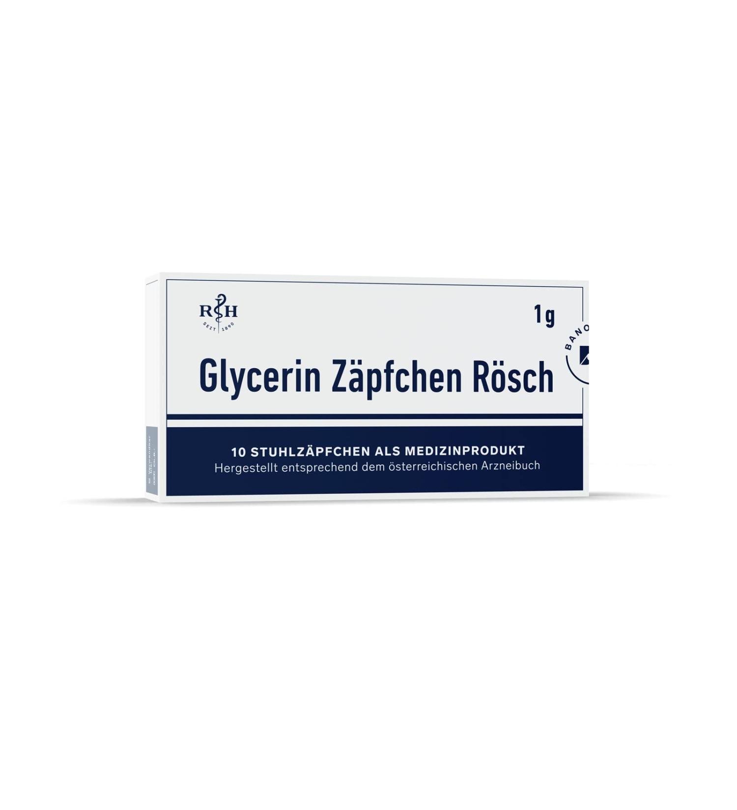 BANO Healthcare Glycerin suppository R sch Suppositories against constipation 1g - Buy Online on GoSupps.com