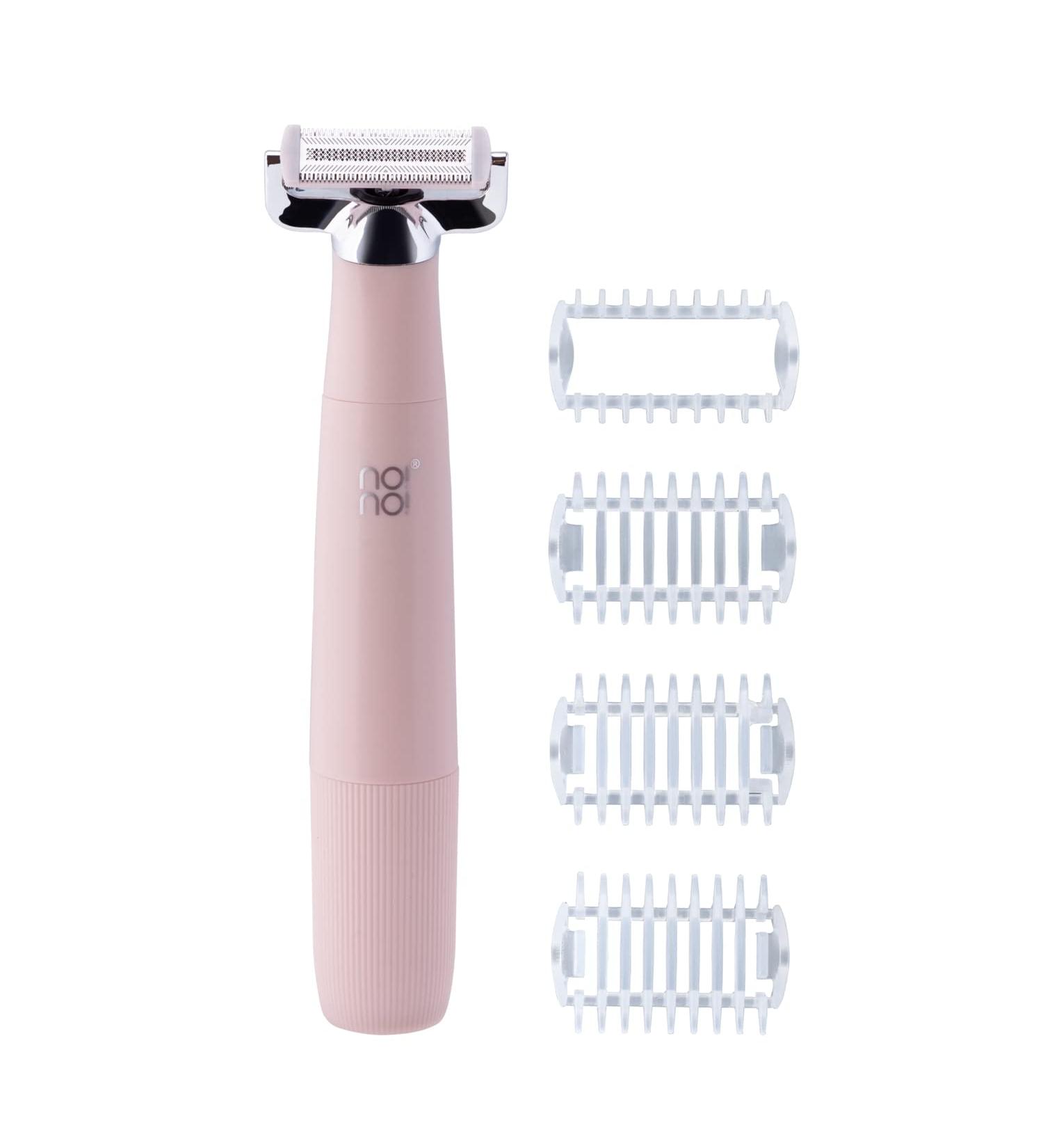 no!no! Shave - The Perfect Shaver for Your Body | Flexible Blade Head with Single Blade | Detachable Head | 4 Combs - 0 1 3 5 mm - Buy Online on GoSupps.com