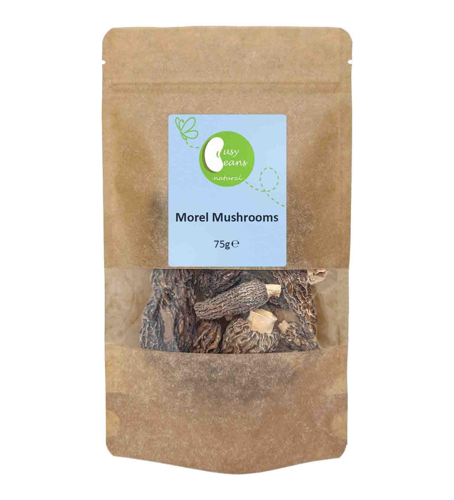 Dried Whole Morel Mushrooms by Busy Beans (75g) - Buy Online on GoSupps.com