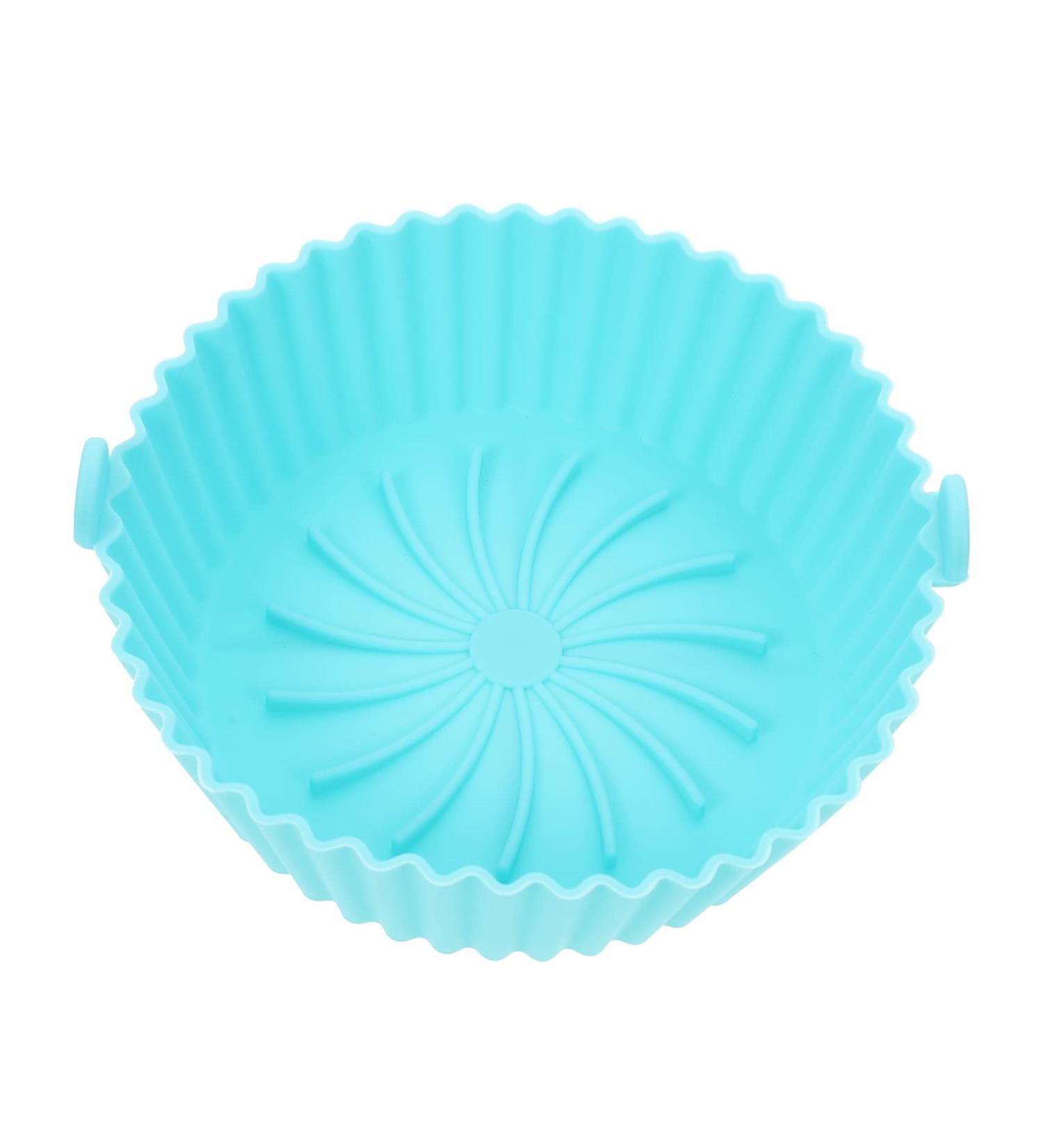 Zerodeko Mat Pot Supply Silicone Kitchen Wear-Resistant Liner Washable Fryer Accessory Liners Convenient Blue 16.5X16.5CM - Buy Online on GoSupps.com