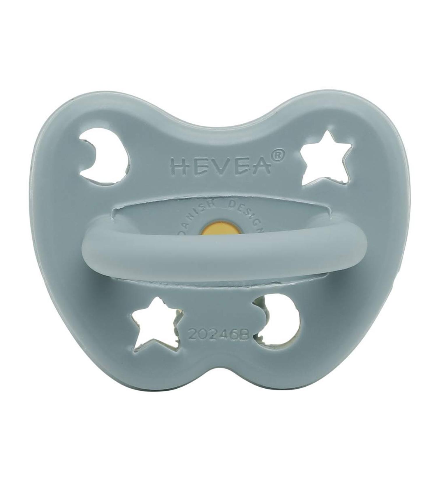Hevea Colored Natural Rubber Pacifier | BPA-Free Eco-Friendly & Plastic-Free | 3-36 Months | Winter Sky - Buy Online on GoSupps.com