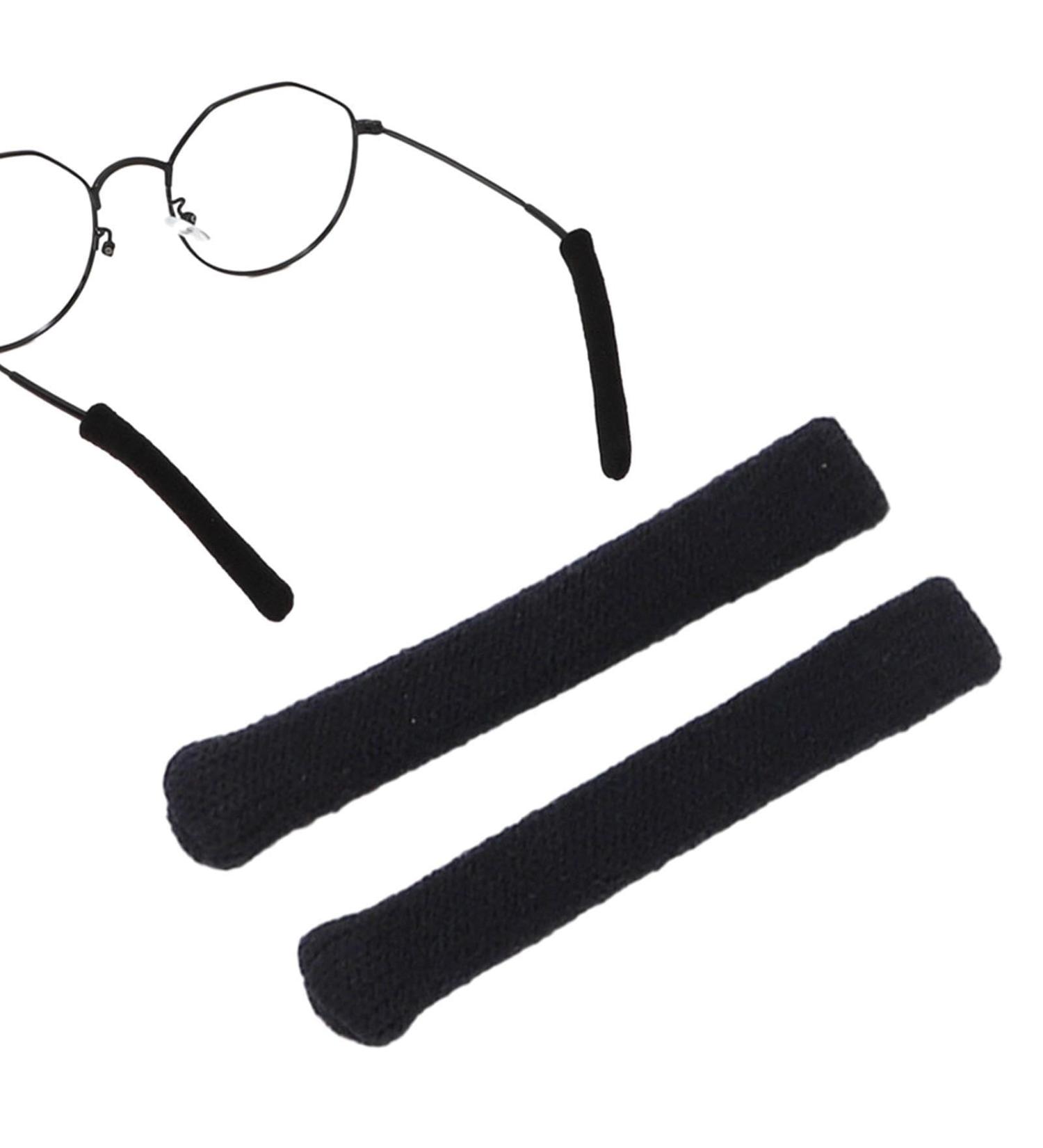 Pologmase Ear Pads for Glasses - Comfort Pillows Non-Slip Cushions & Accessories | Soft Elastic Glasses Arm Cushions in Black - Buy Online on GoSupps.com