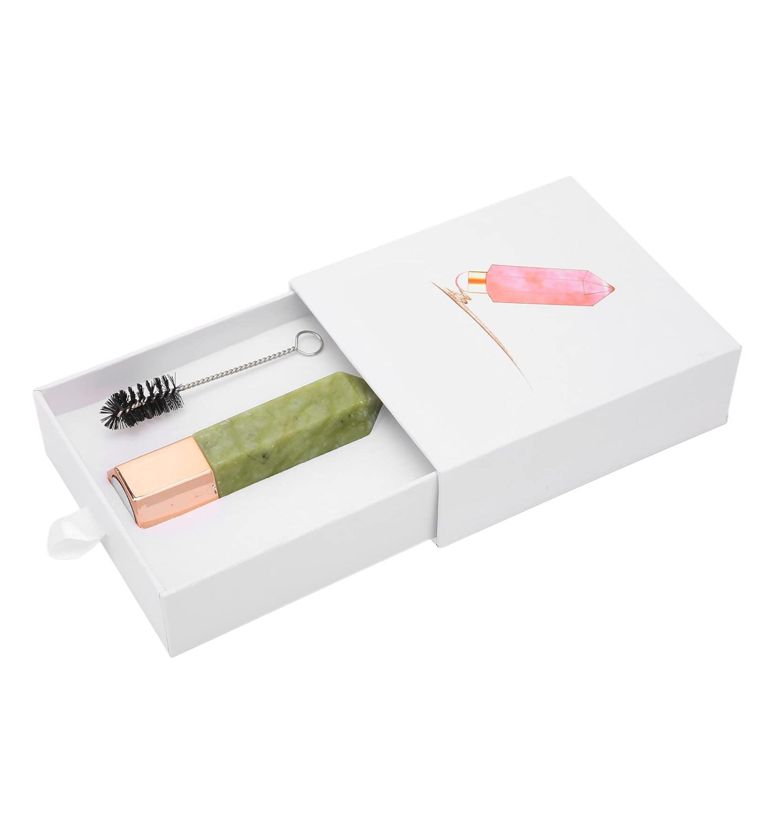 Verdant Touch Jade Facial Massage Roller - Multifunctional Skin Tightening & Lifting Device | Green Beauty Tool - Buy Online on GoSupps.com