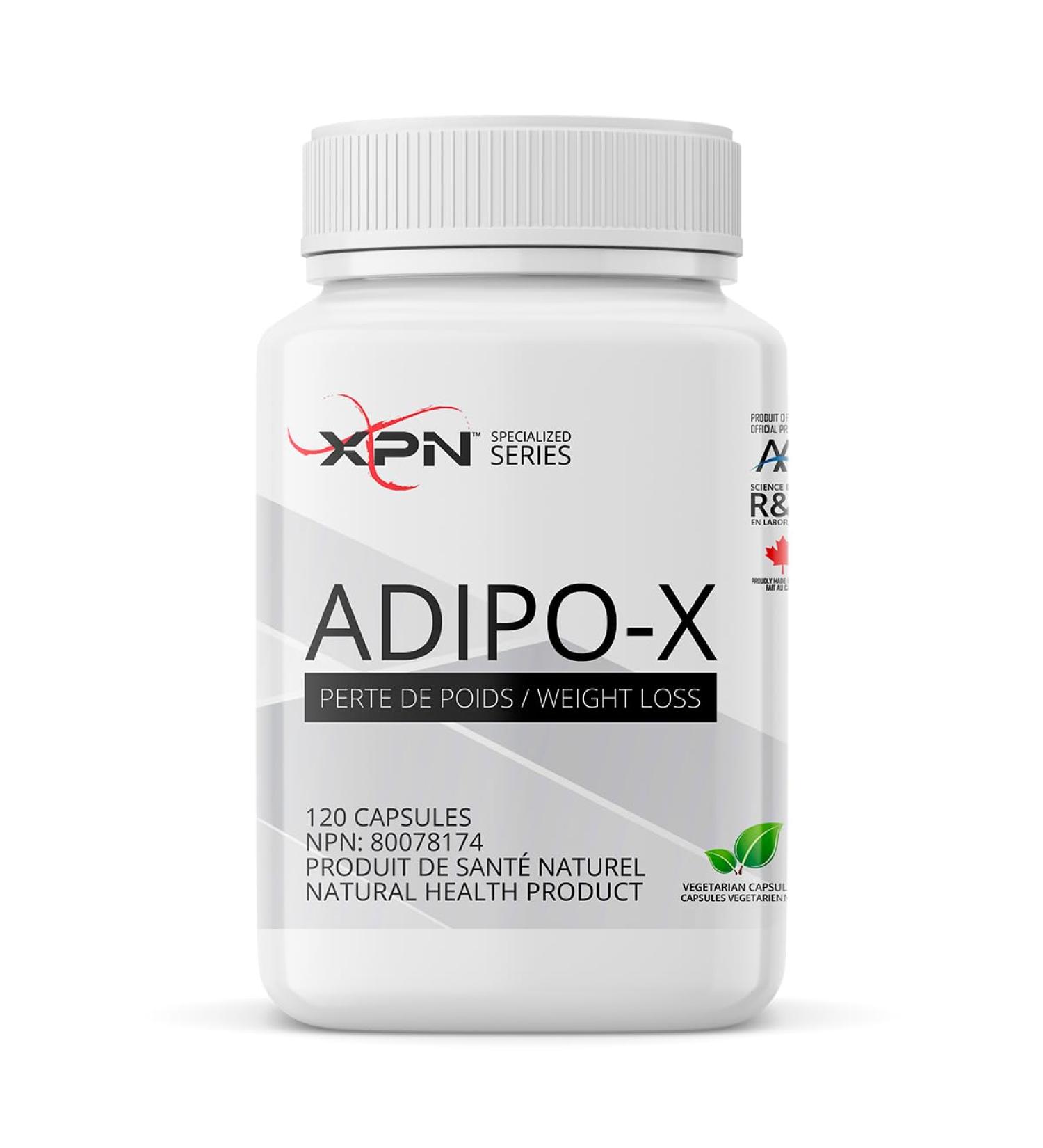 XPN | Adipo-X | Thermogenic formula | Men & Women | Appetite Control | 120 Vegan Capsules - Buy Online on GoSupps.com