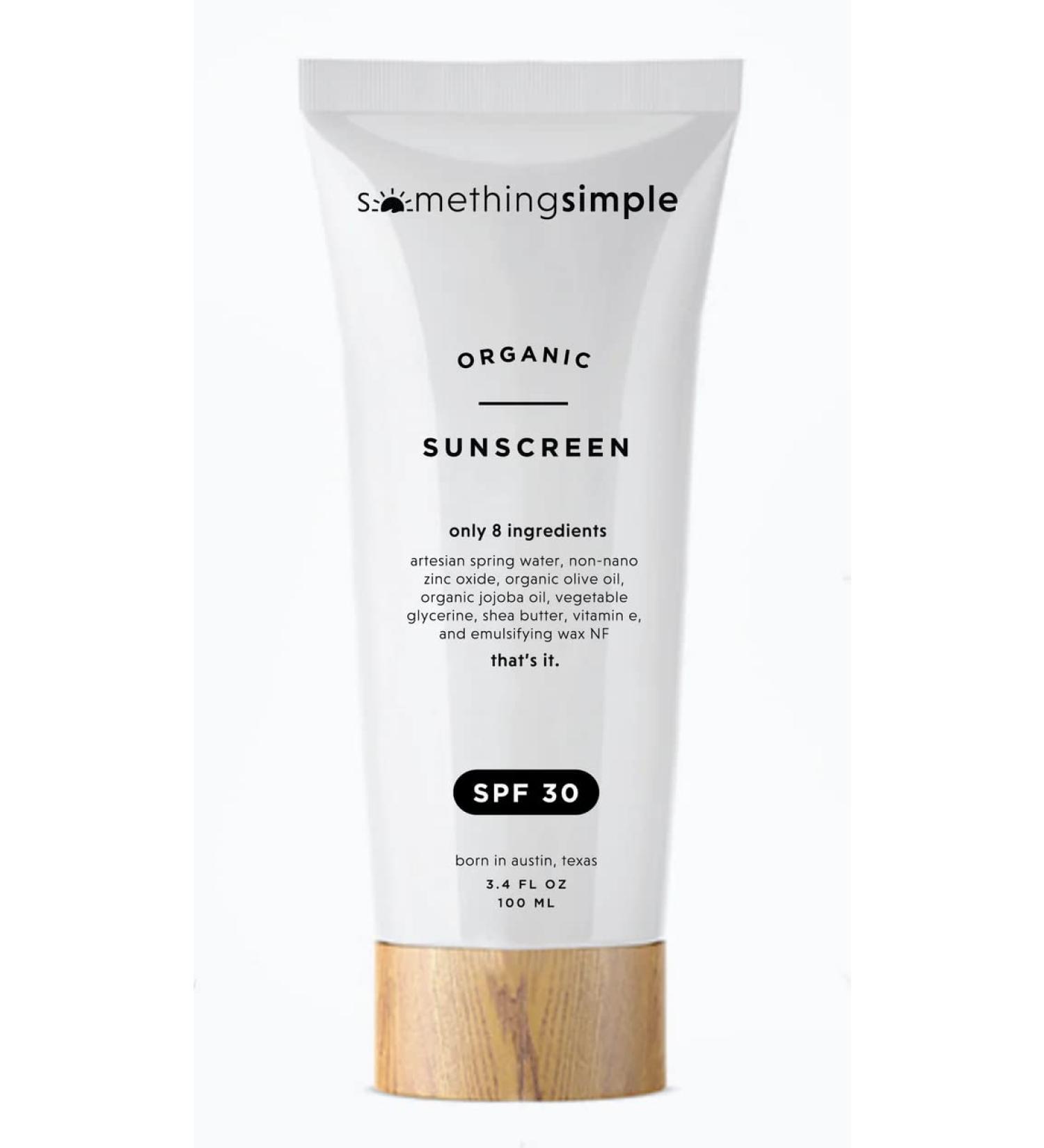 Organic Reef Safe Sunscreen SPF 30 - Something Simple | Buy Online - Buy Online on GoSupps.com