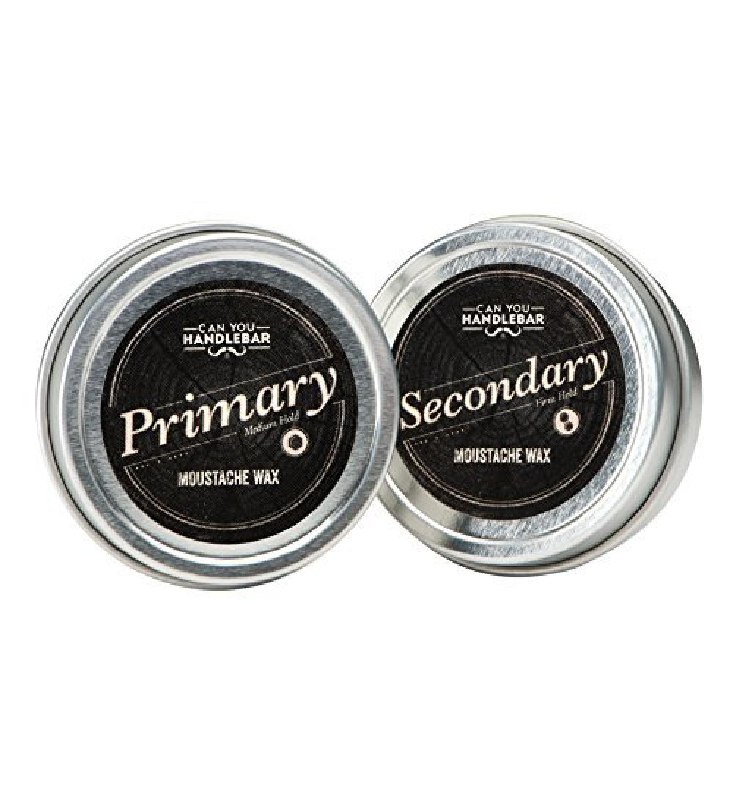 Can You Handlebar Moustache Wax for Men Set - Extra Strong Hold and Medium Hold Styling Balm - Unscented Natural Beeswax - Grooming Products - 1 oz Tin Each (Pack of 2) - Buy Online on GoSupps.com