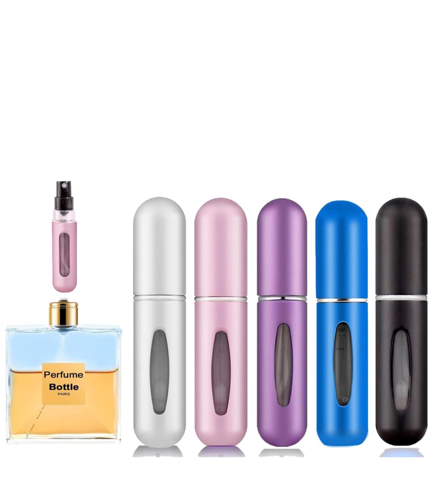 Rosiya Perfume Atomiser pack of 5pcs Perfume Travel Bottle 5ML Refillable Perfume Spray Bottle Easy to Refill Empty Atomiser Bottle for Purse Handbag Pocket and Luggage (Matte) Matte Pack of 5 - Buy Online on GoSupps.com