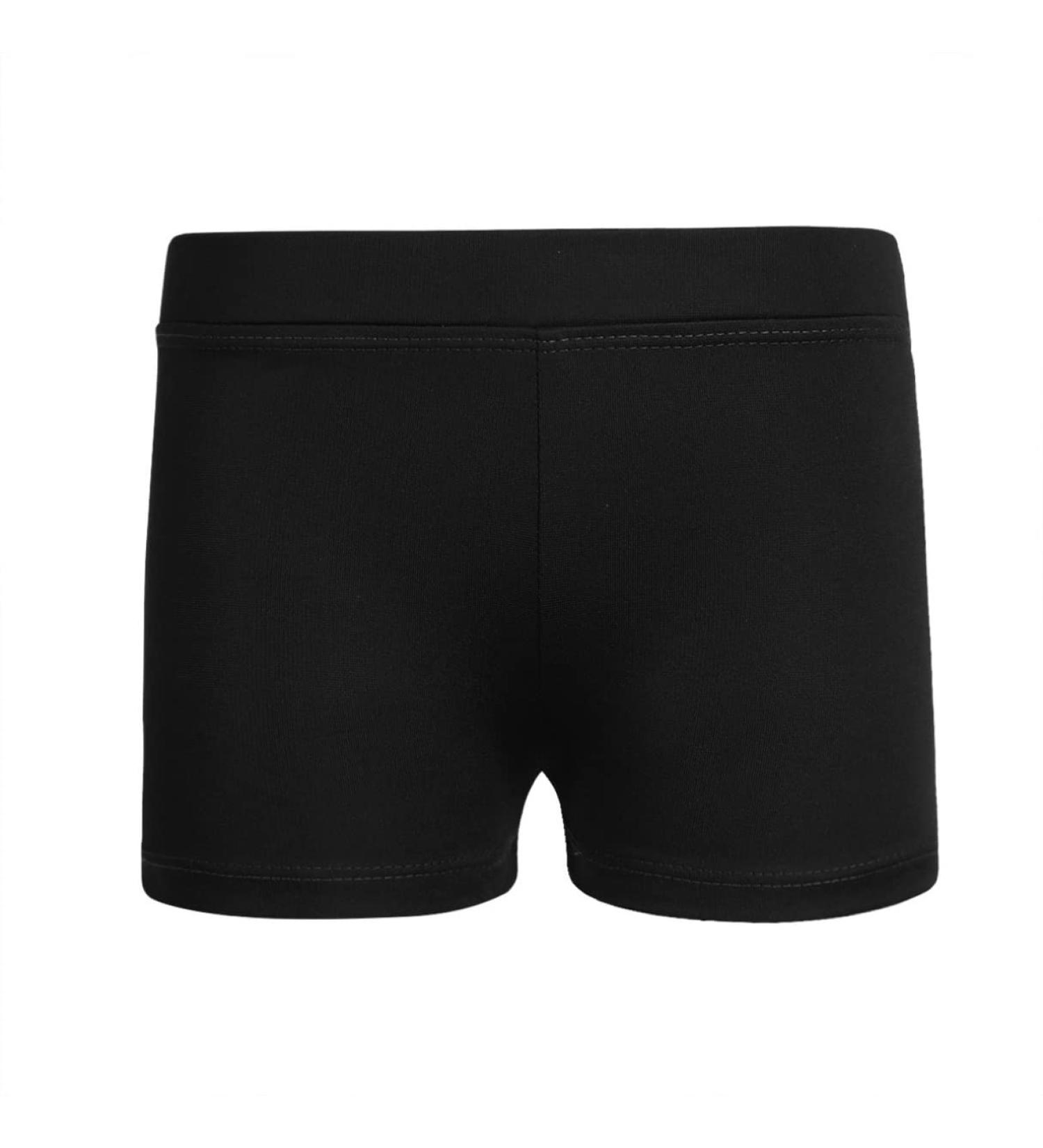 iiniim Girls Stretch Cotton Gymnastics Ballet Dance Shorts Black 12 - Active Workout Sports Yoga Cycling Running Shorts - Buy Online on GoSupps.com