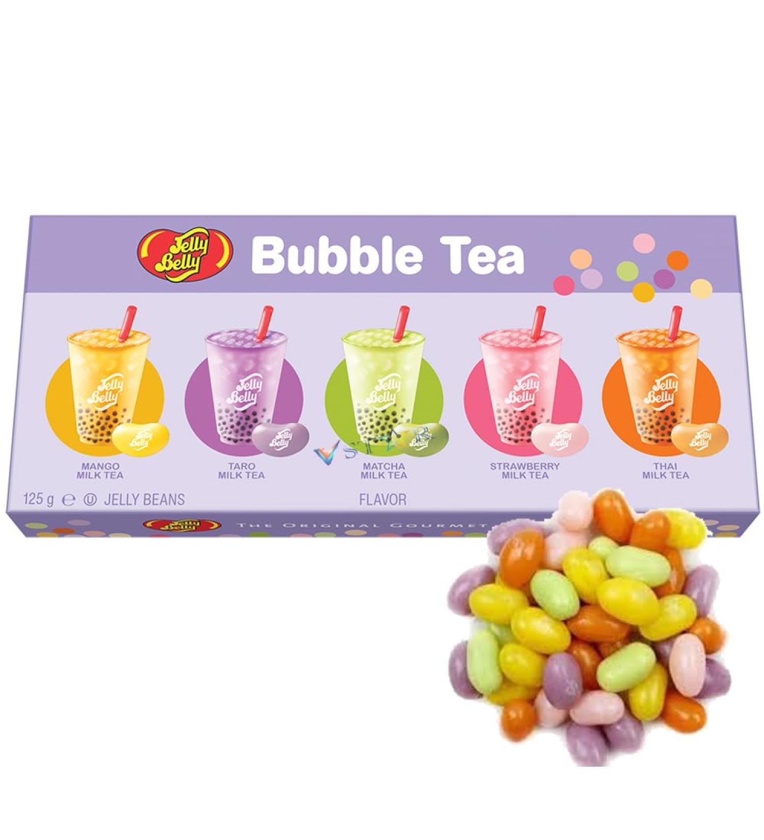 Bubble Tea Flavoured Jelly Bean Assortment Gift Box 125g | 5 Unique Flavors Jelly Beans - Buy Online on GoSupps.com