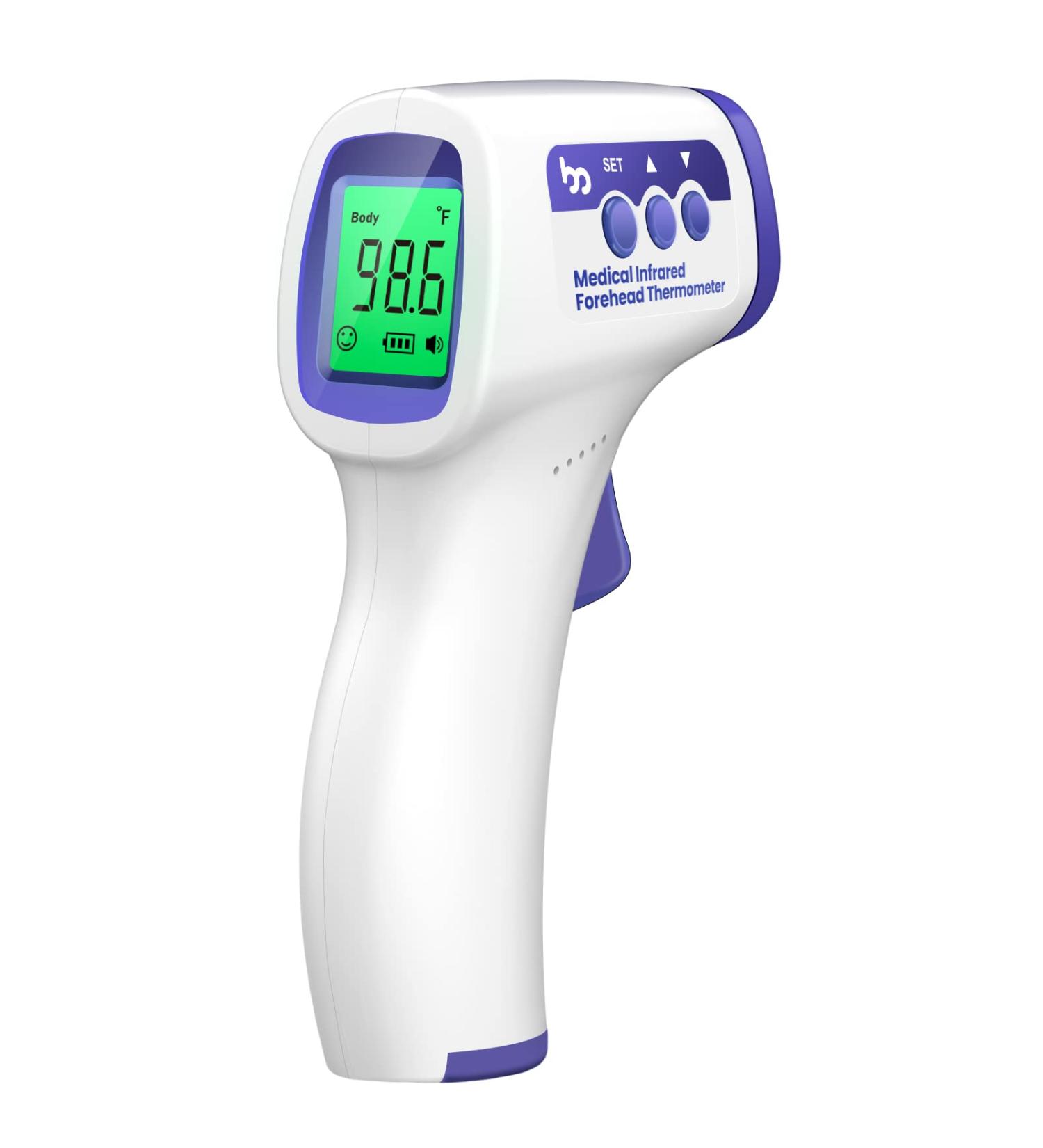 No-Contact Digital Infrared Thermometer for Adults and Kids - Fast & Accurate Temperature Measurement with Fever Alarm and Memory Function - Buy Online on GoSupps.com