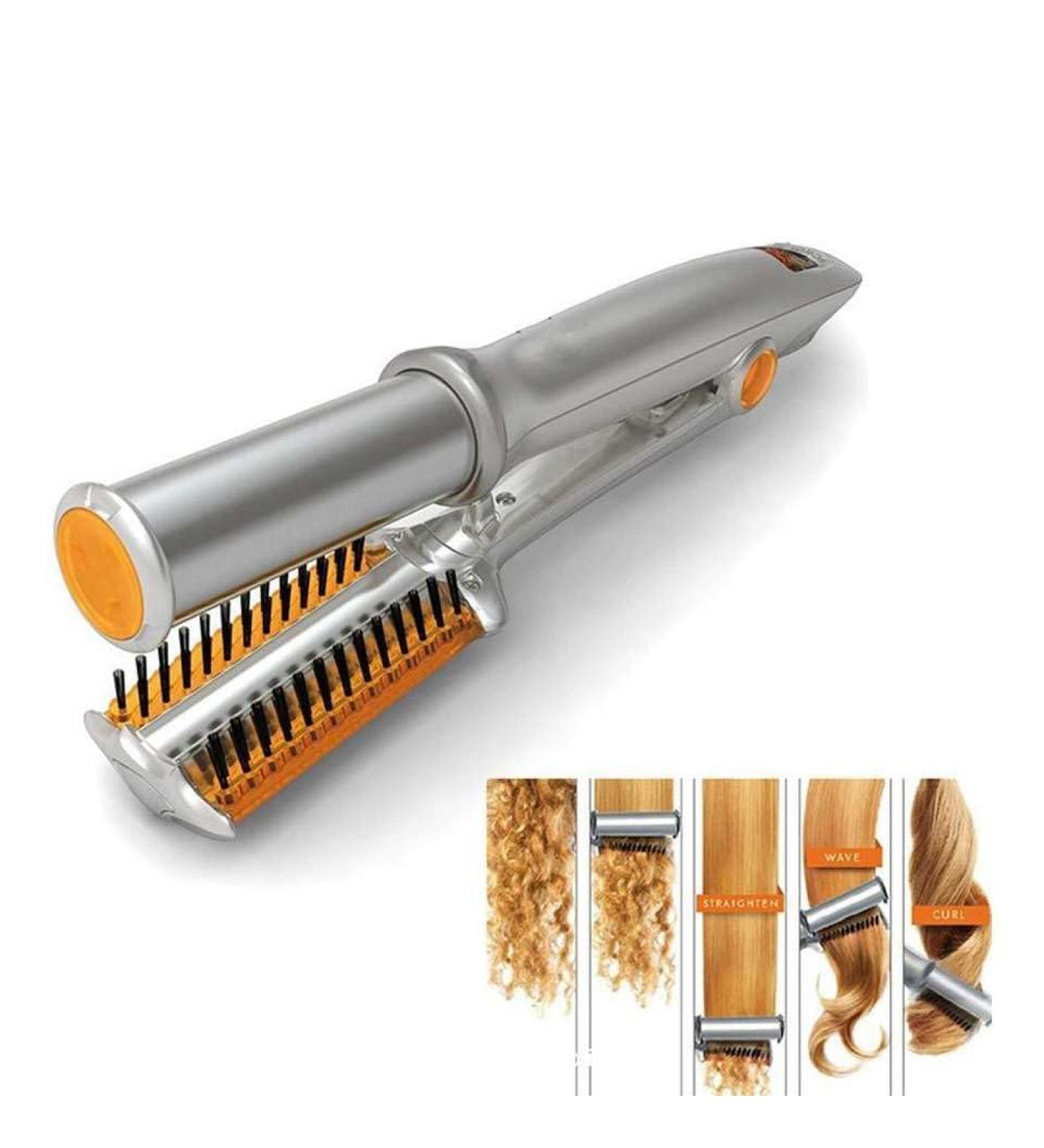 2-in-1 Electric Curling Iron & Straightener - Versatile Hair Styling Tool for Wet & Dry Use - Buy Online on GoSupps.com