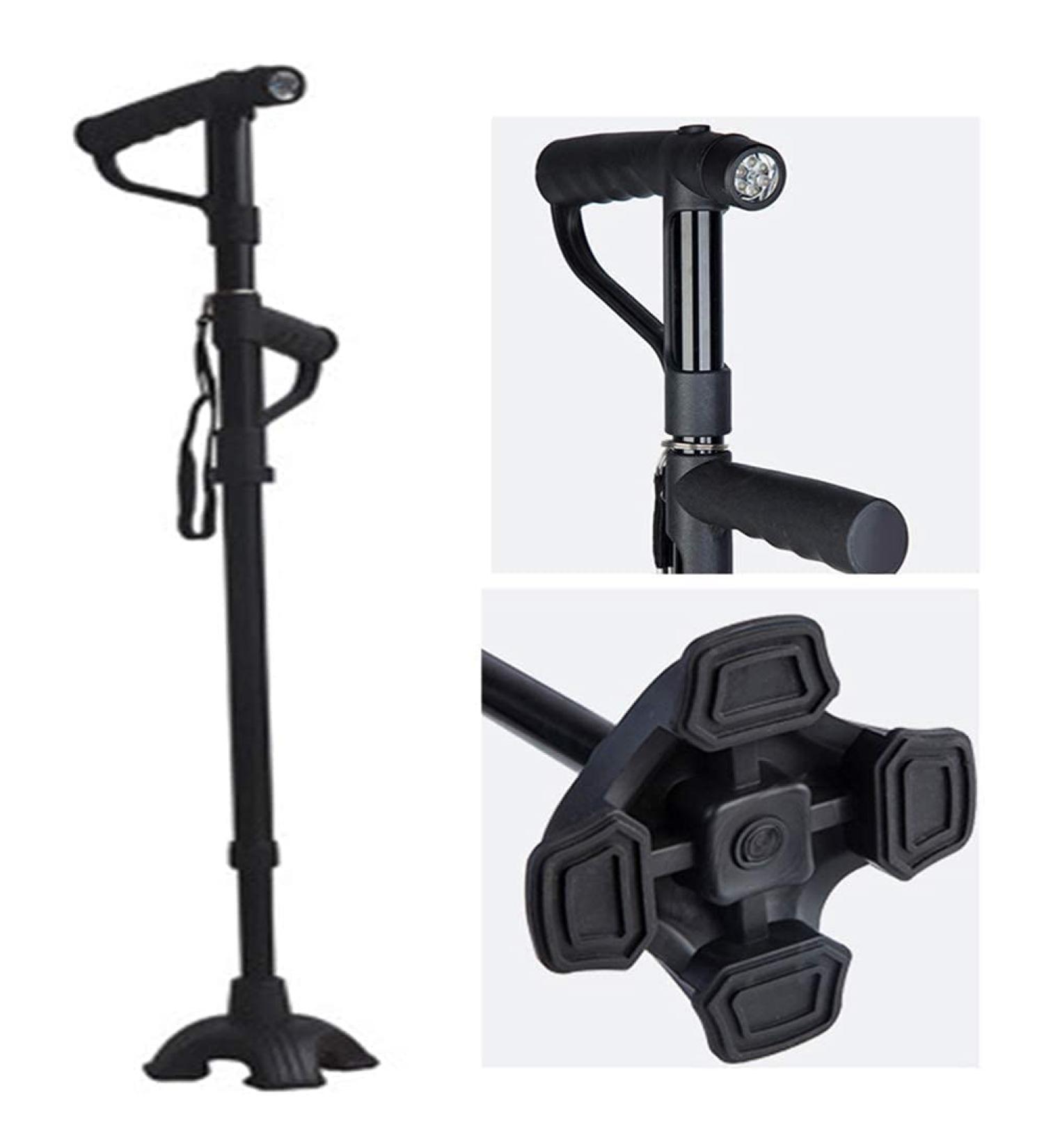 Walkers for Seniors Aluminum Alloy Crutches Adult Crutches Adjustable Length (78-100.5Cm) Ten Height Adjustable Stand-Up Assist Handle with Flashlight rollator Walker Durable Mobility Aid - Buy Online on GoSupps.com