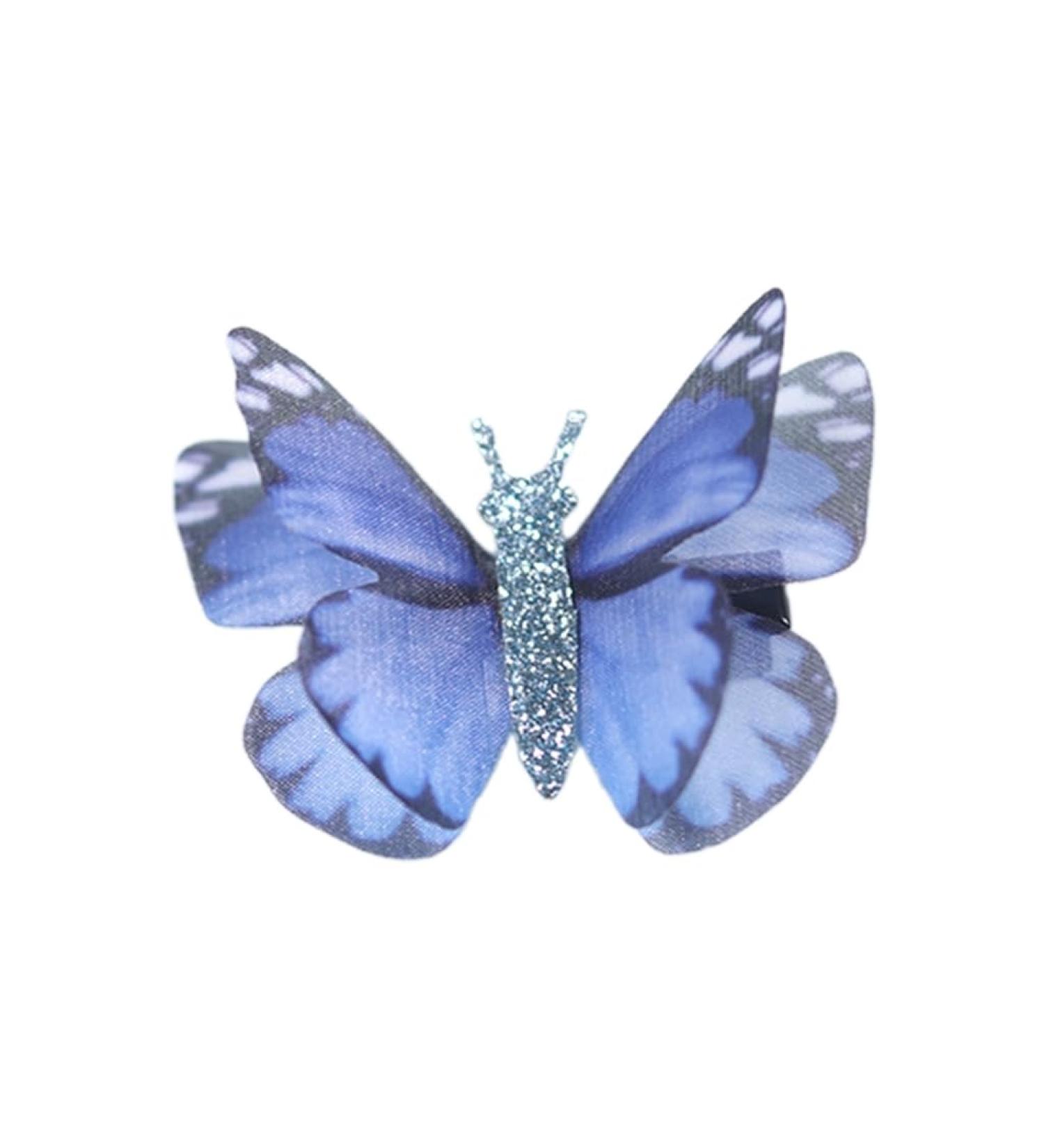 AJTUTUS Double-layer Butterfly Shape Hairpins Hot Girls Butterfly Hair Clip Chinese Style Ponytail Hair Clip for Woman - Buy Online on GoSupps.com