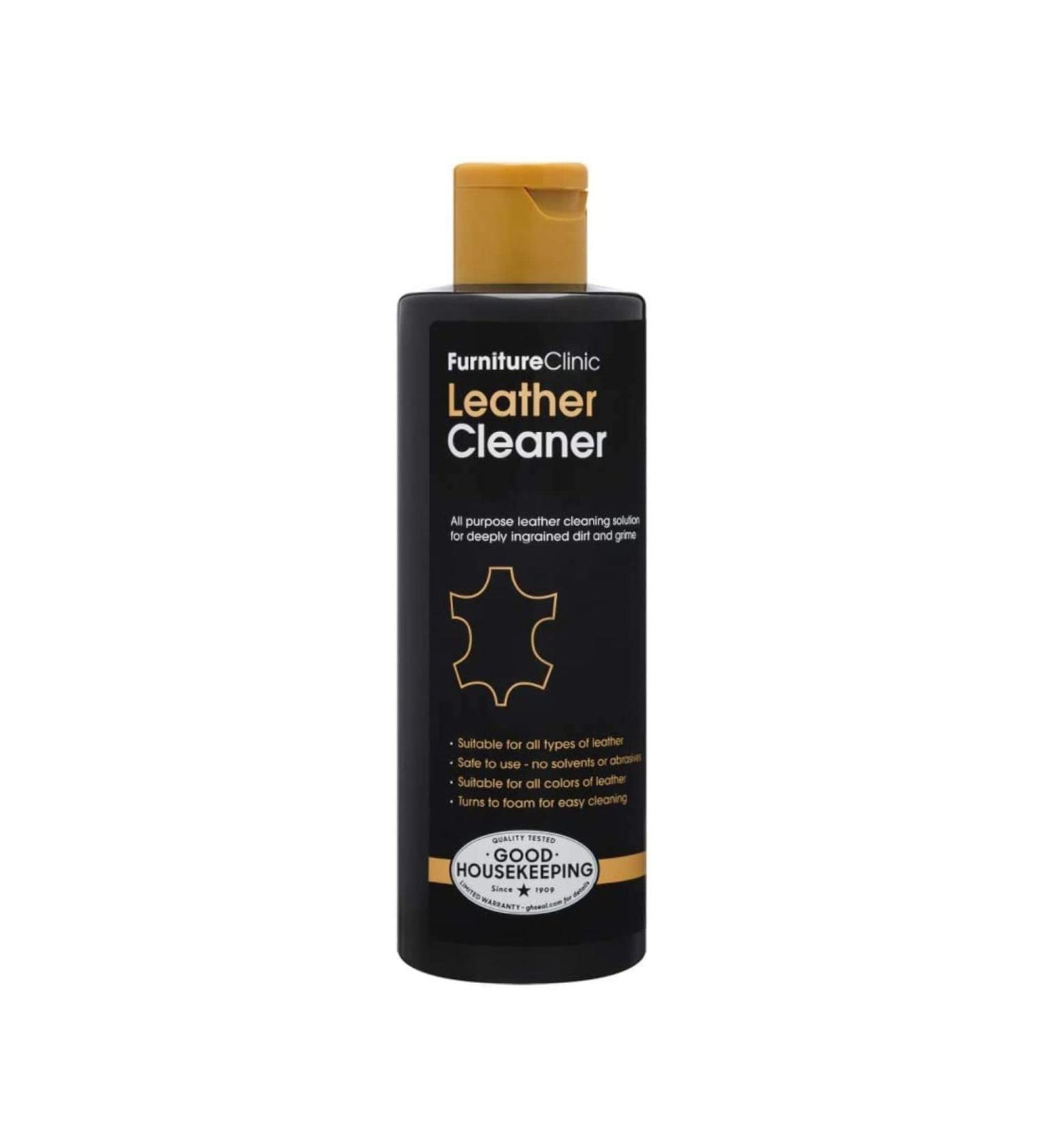 Furniture Clinic Leather Cleaner | Car Interiors, Furniture, Shoes, Bags | Removes Dirt & Grime | 8.5oz 250ml - Buy Online on GoSupps.com