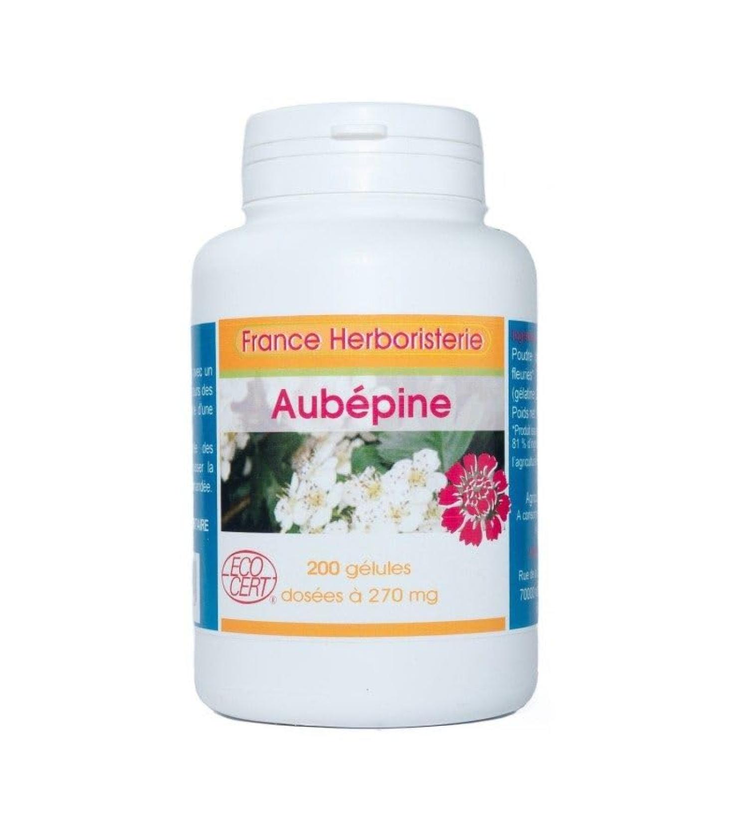 GELULES AUBEPINE 200 g lules dos es 270 MG.