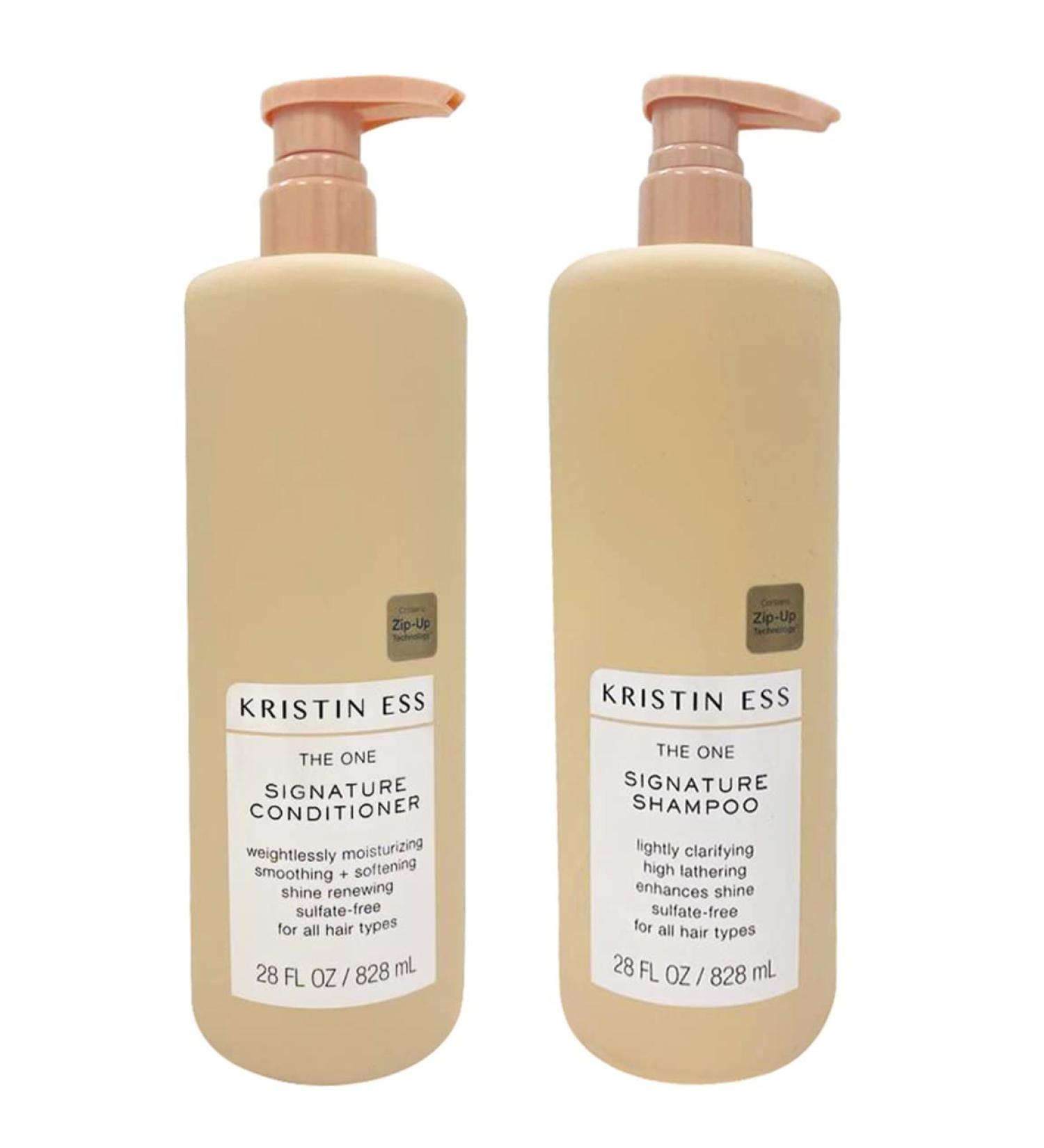 Kristin Ess One Signature Shampoo and Conditioner Set - Sulfate-Free, Color Safe, Vegan - 28 fl oz - For All Hair Types - Buy Online on GoSupps.com