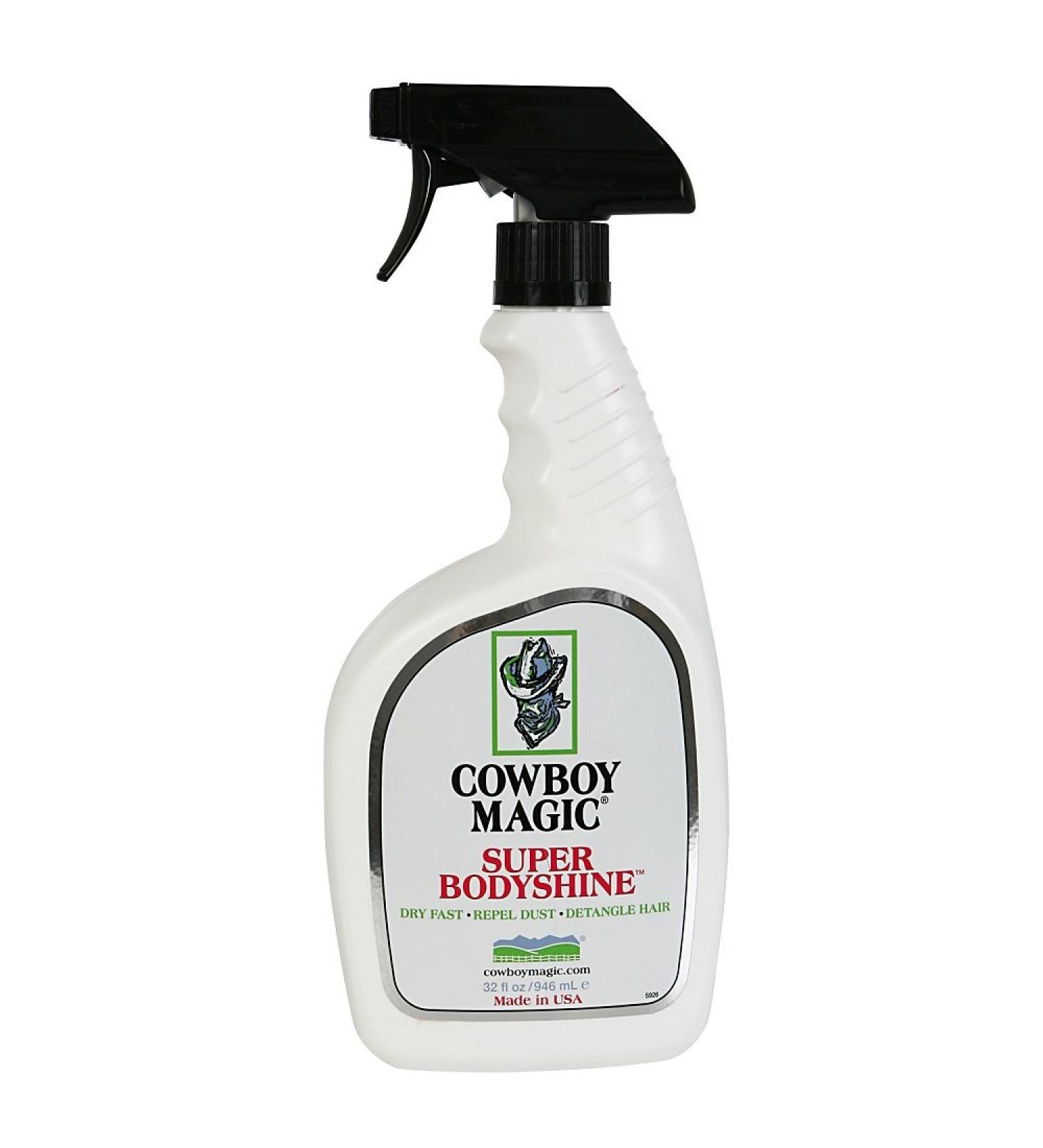 Cowboy Magic 32 fl oz Super Body Shine Spray Detangler Hair No Water Needed
