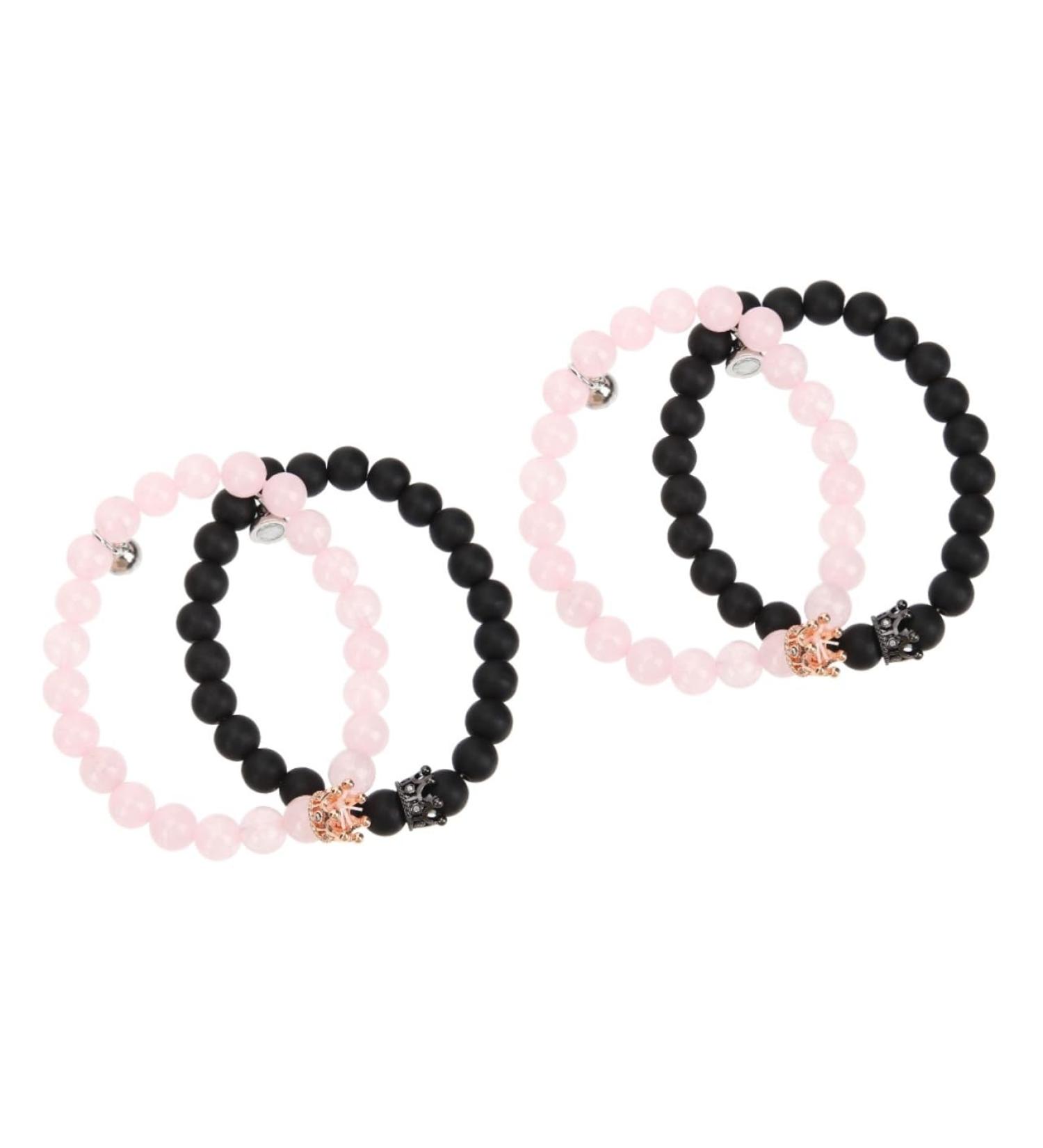 TENDYCOCO 2 Pairs Glass Miss Wrist Chain Letter 7.5x6cmx2pcs Assorted Colorx2pcs - Buy Online on GoSupps.com