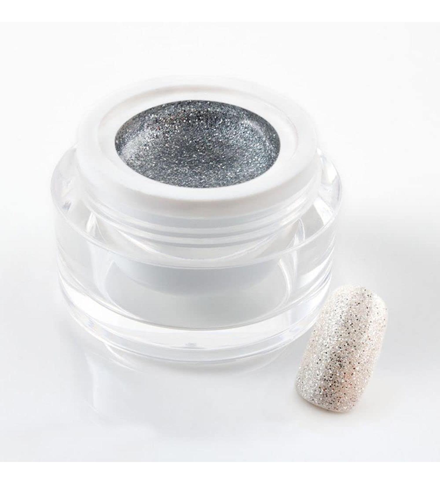 ml exclusive UV color gel/colour gel/glitter gel - in Glitter White Silver