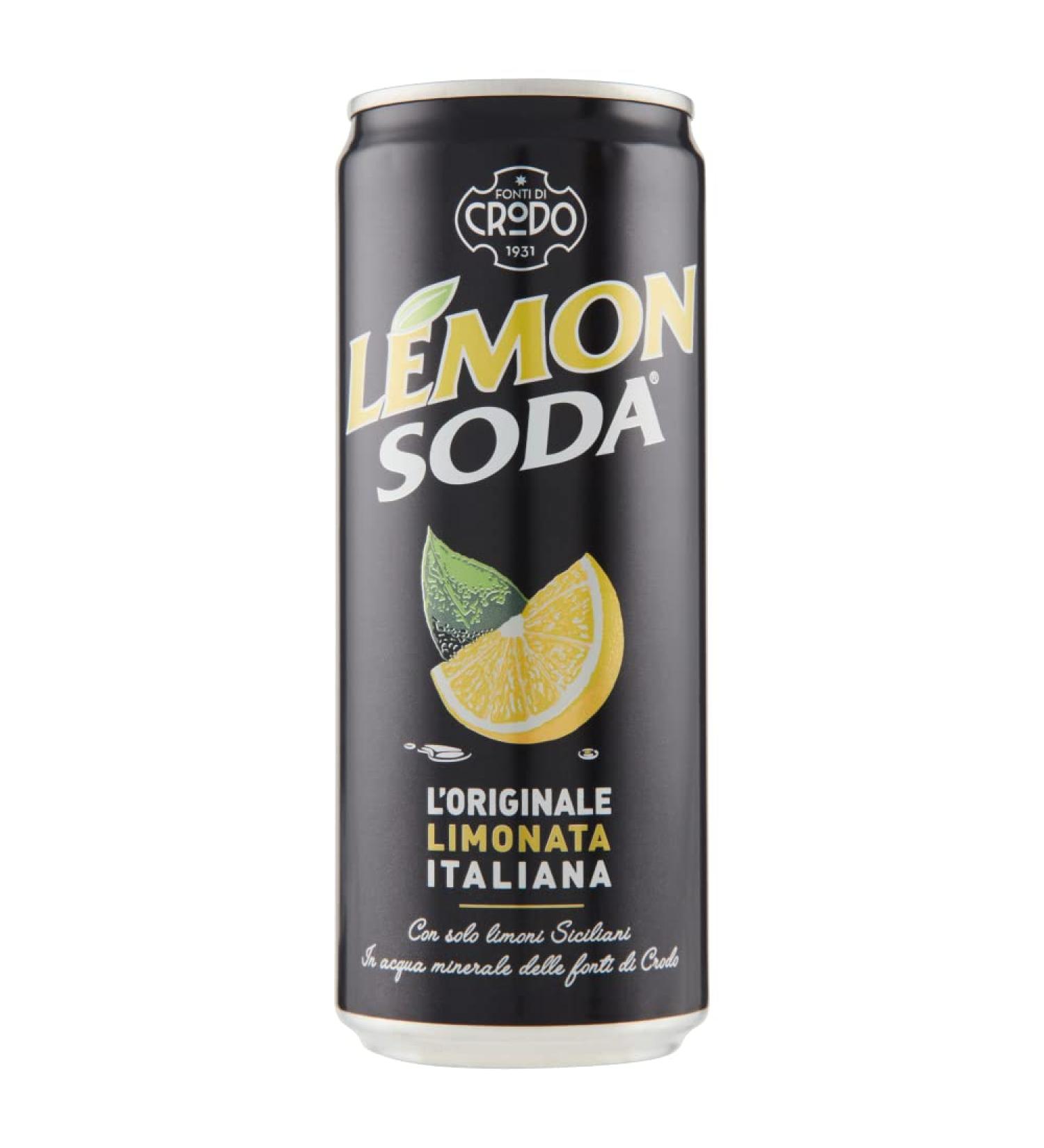 Campari Group Lemon Soda Italian Lemon Soda Limonata + Italian Polpa Gourmet 330ml (Pack of 24) - Buy Online on GoSupps.com