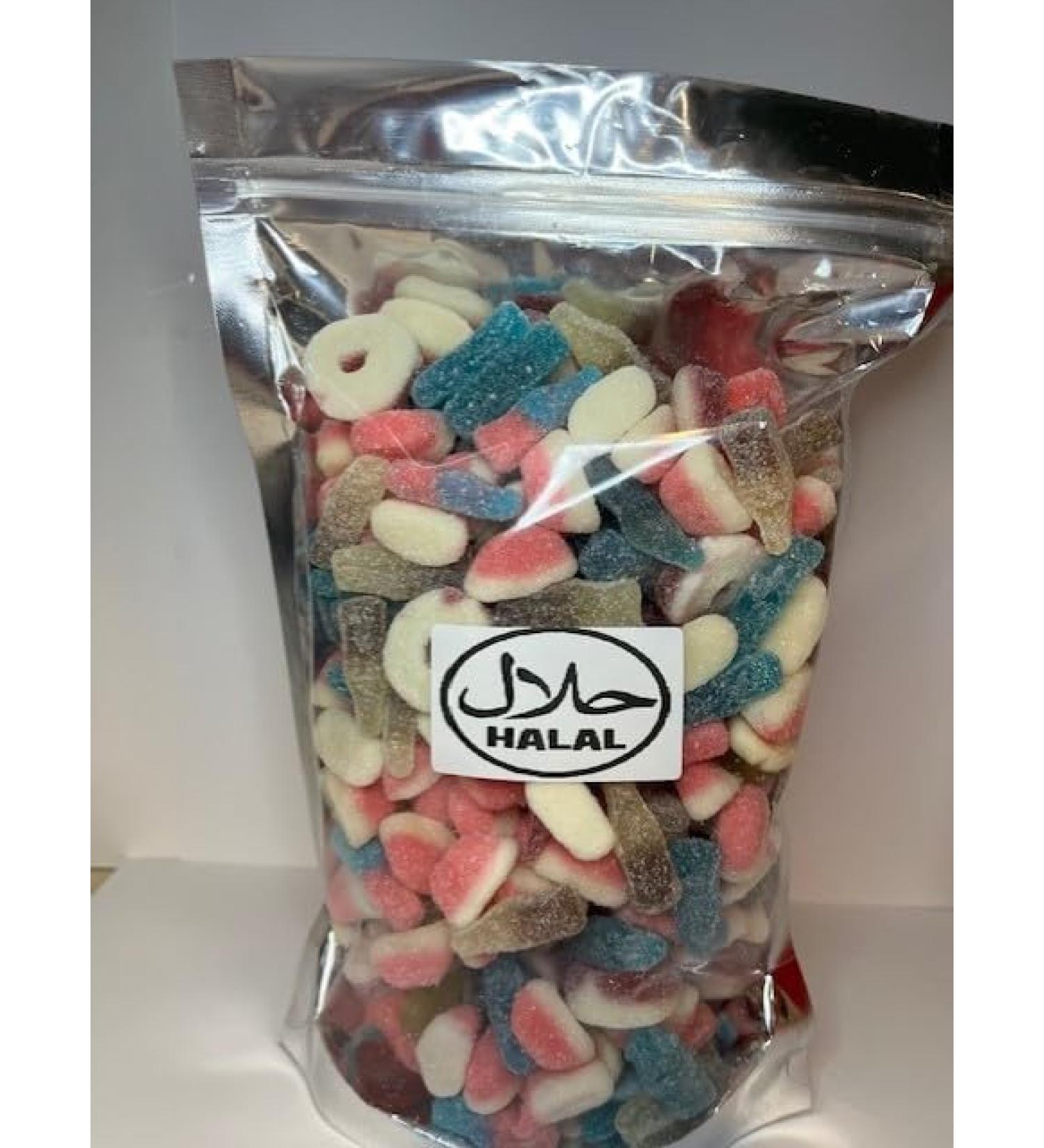 Halal Pick N Mix Gummy Sweets Pouch Gift Hamper Present Favour Eid Birthday Xmas 600g - Buy Online on GoSupps.com