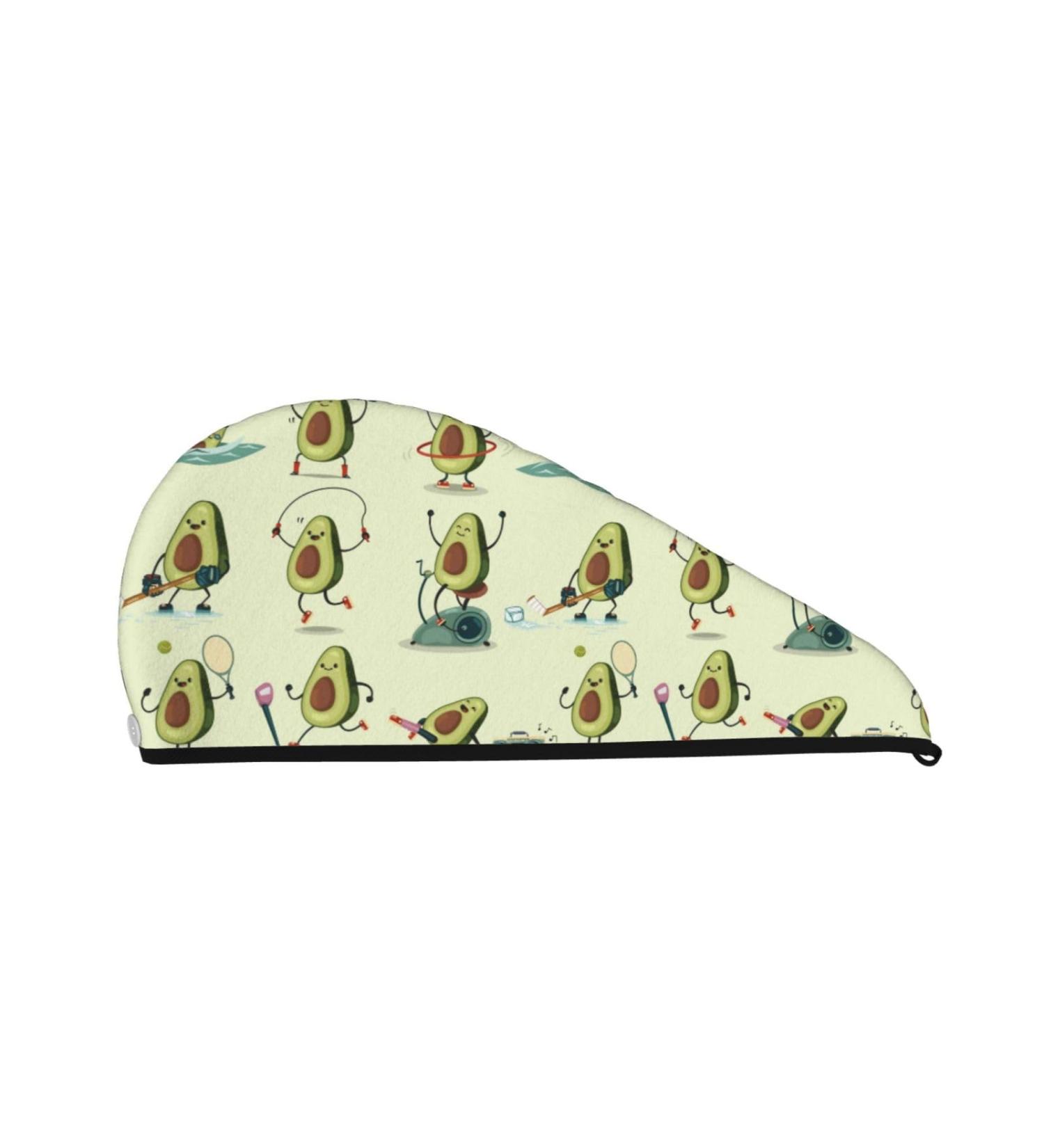 Hair Towel Wrap - Quick-Dry Turban with Button | Avocado Color for Gym & Home Use - Buy Online on GoSupps.com