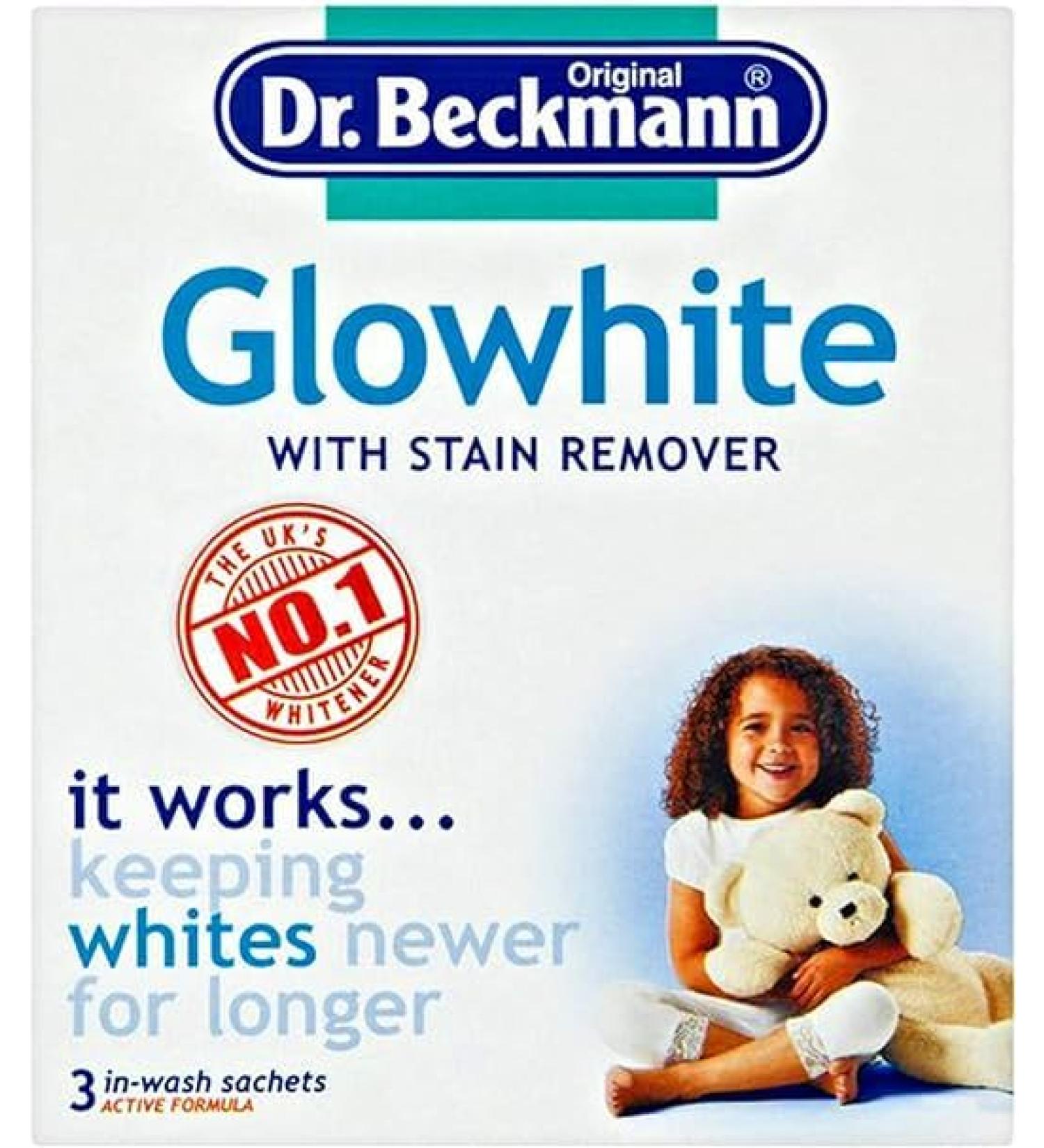 Glowhite Fabric Whitener with Stain Remover (3 x 40g Sachets)