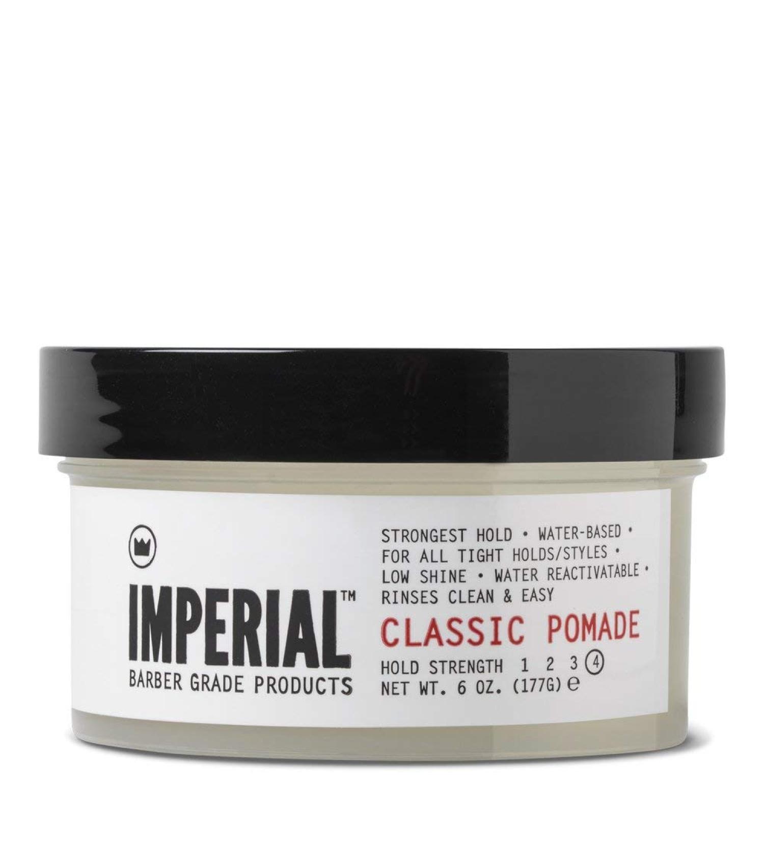 Imperial Barber Classic Pomade 6 oz - Premium Hair Styling Product - Buy Online on GoSupps.com