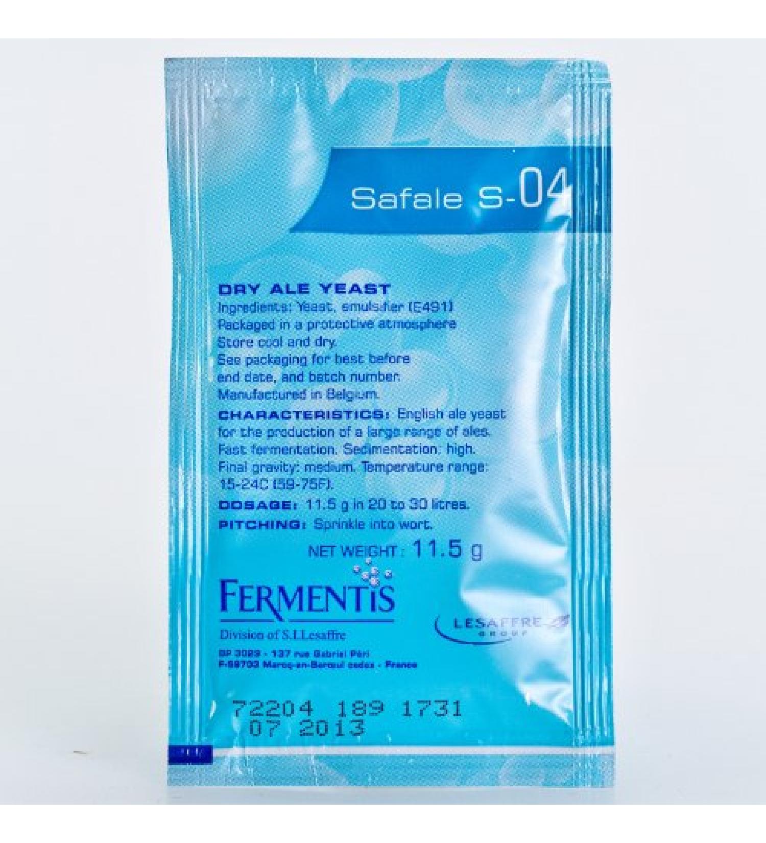 Fermentis Safale S-04 11 5g top-fermenting brewer s yeast dry yeast