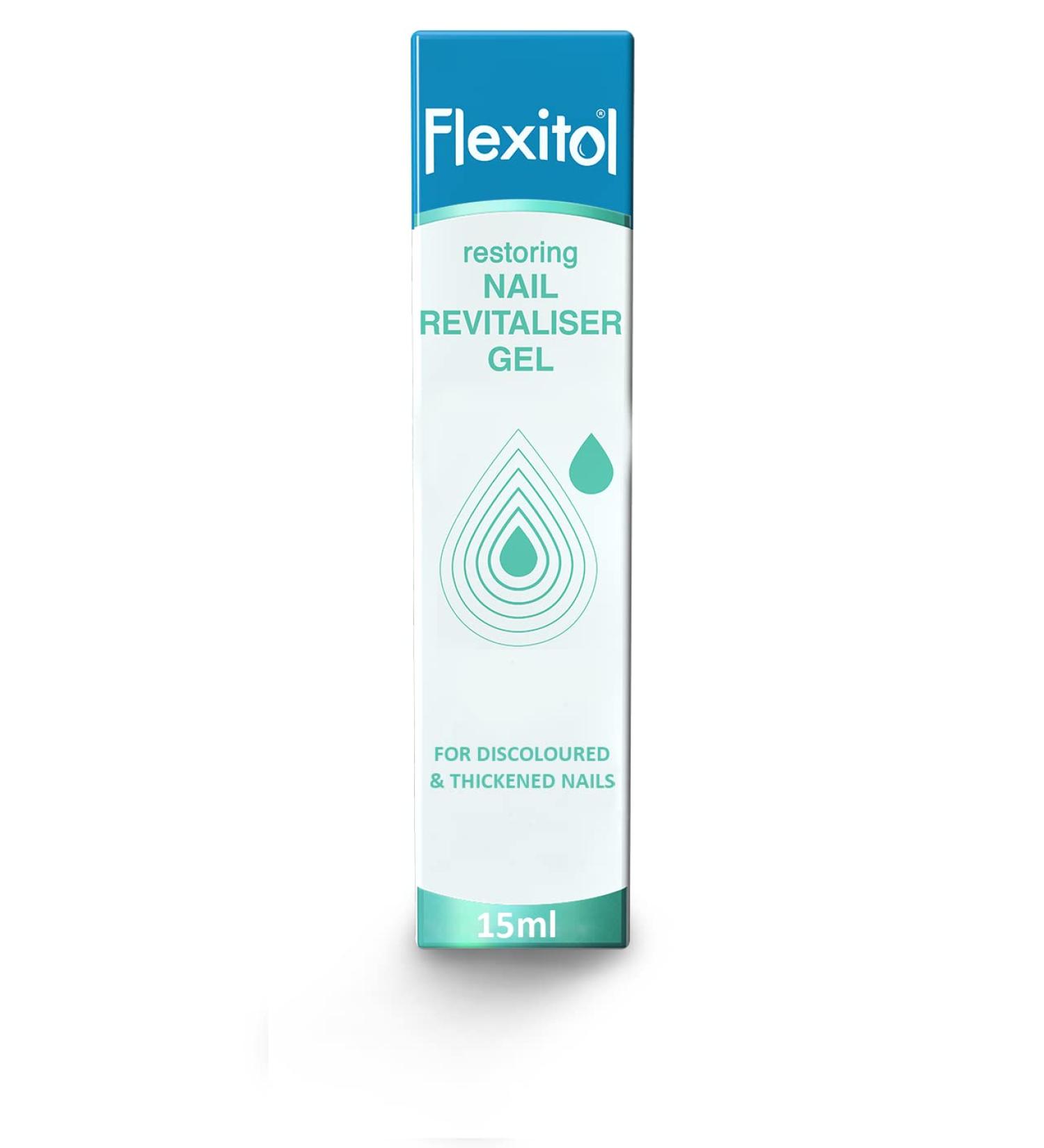 Flexitol Restoring Nail Revitaliser Gel 15ml - Triple Action Formula for Brighter, Softer, and Conditioned Nails on Hands and Feet - Buy Online on GoSupps.com