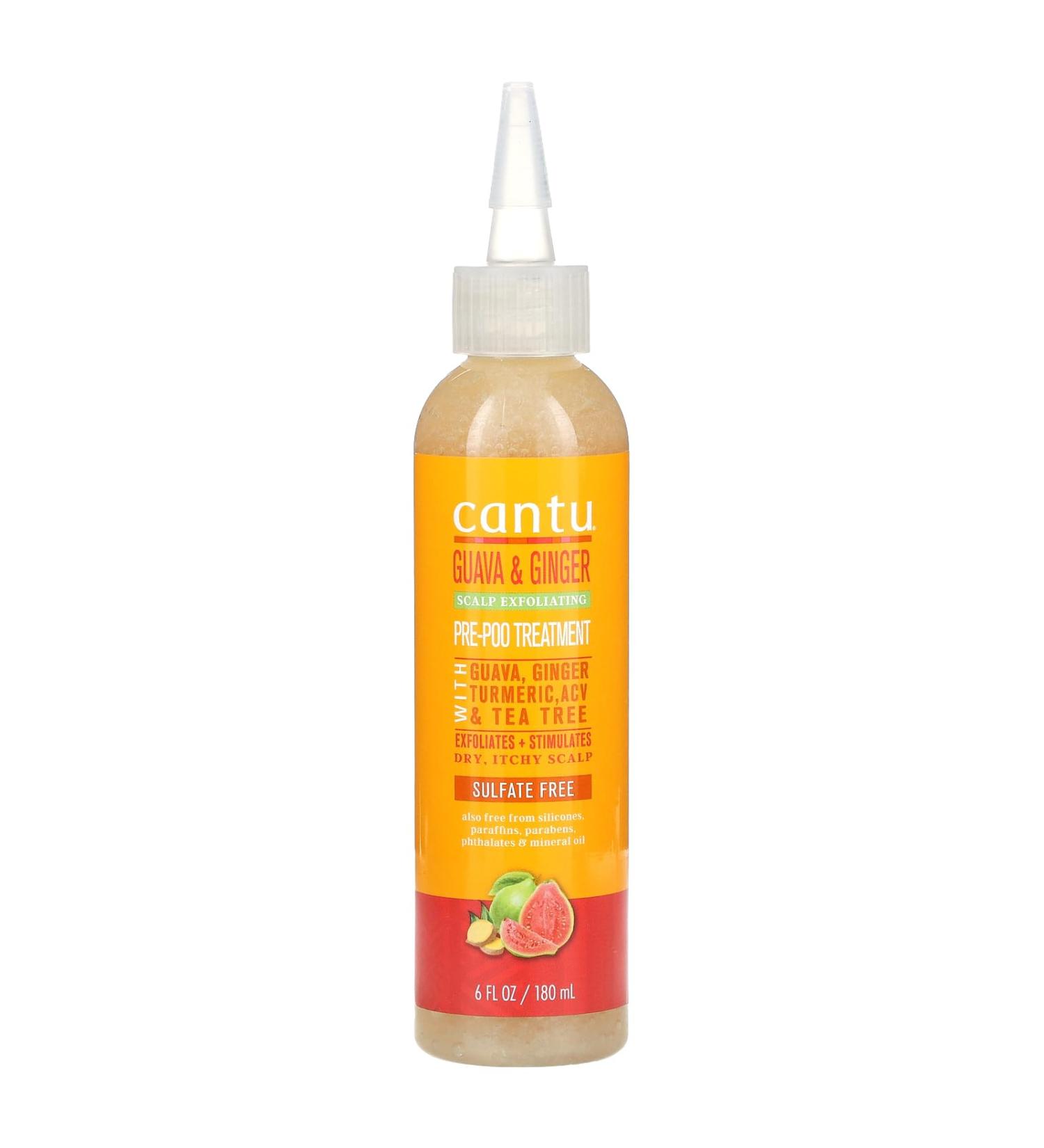 Cantu Guava & Ginger Scalp Exfoliating Pre-Poo Treatment 6 fl oz (180 ml)