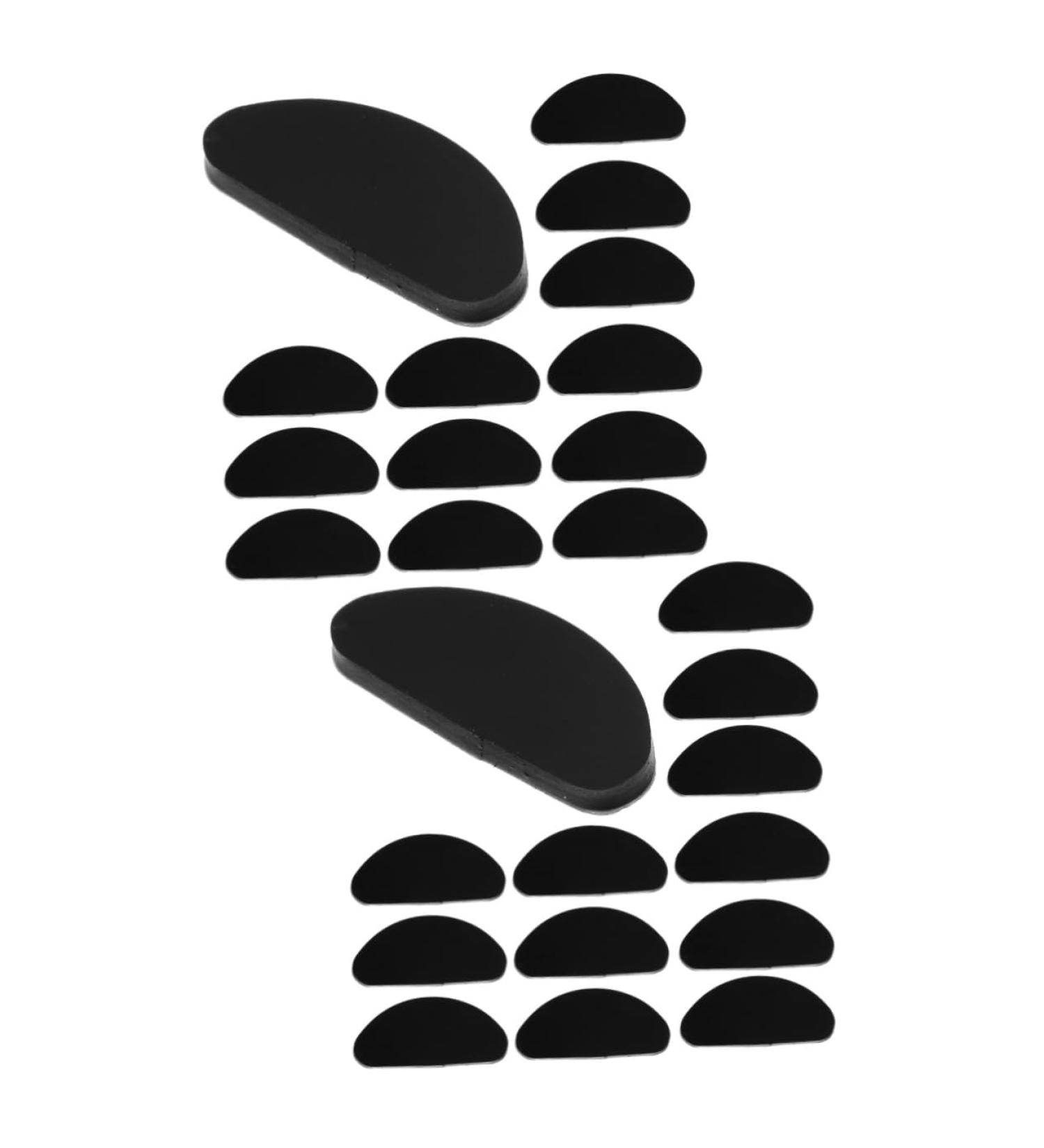 Gleavi 60 Pcs Silicone Nose Pads - Universal Glasses & Sunglasses Holder - Comfortable & Durable Gel Pads for Optimal Fit - Black 1.6x0.2cm - Buy Online on GoSupps.com