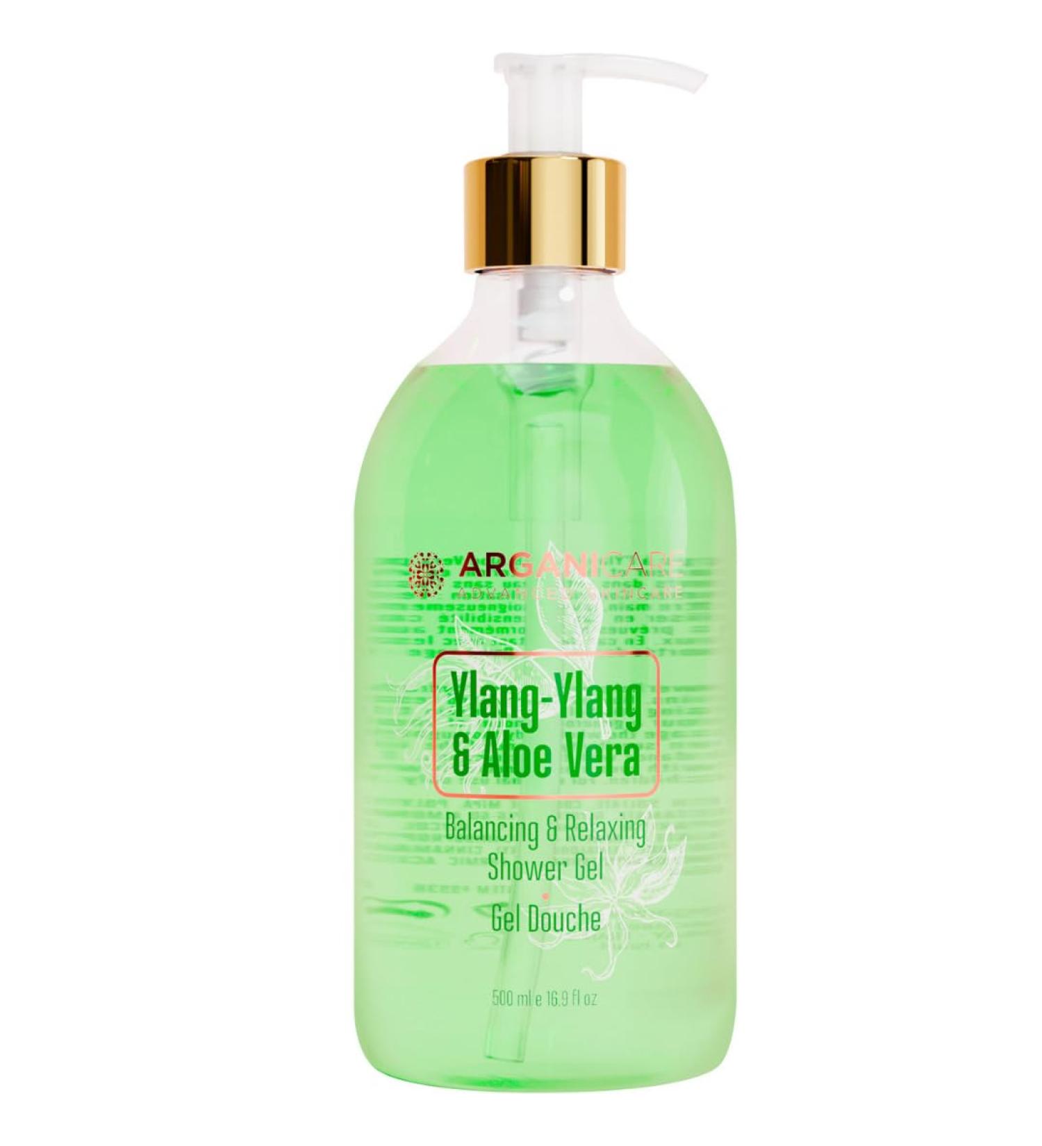  Arganicare ARGANICARE - Shower gel - Ylang Ylang & Aloe Vera - Bottle 500 ml - Buy Online on GoSupps.com