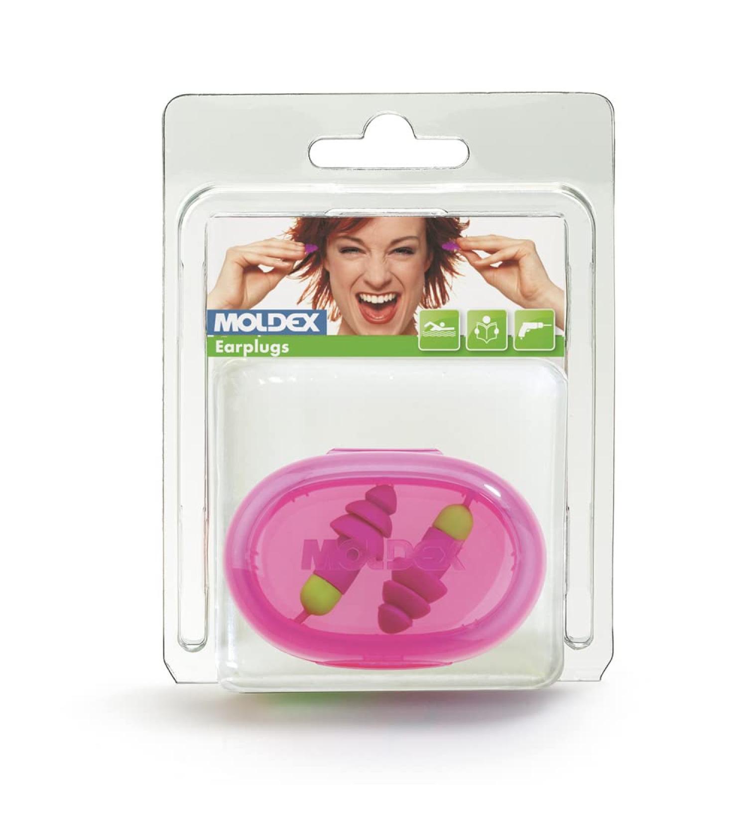 Moldex Reusable Earplugs Rockets Cord one pair in PocketPak/Blister SNR 30 dB