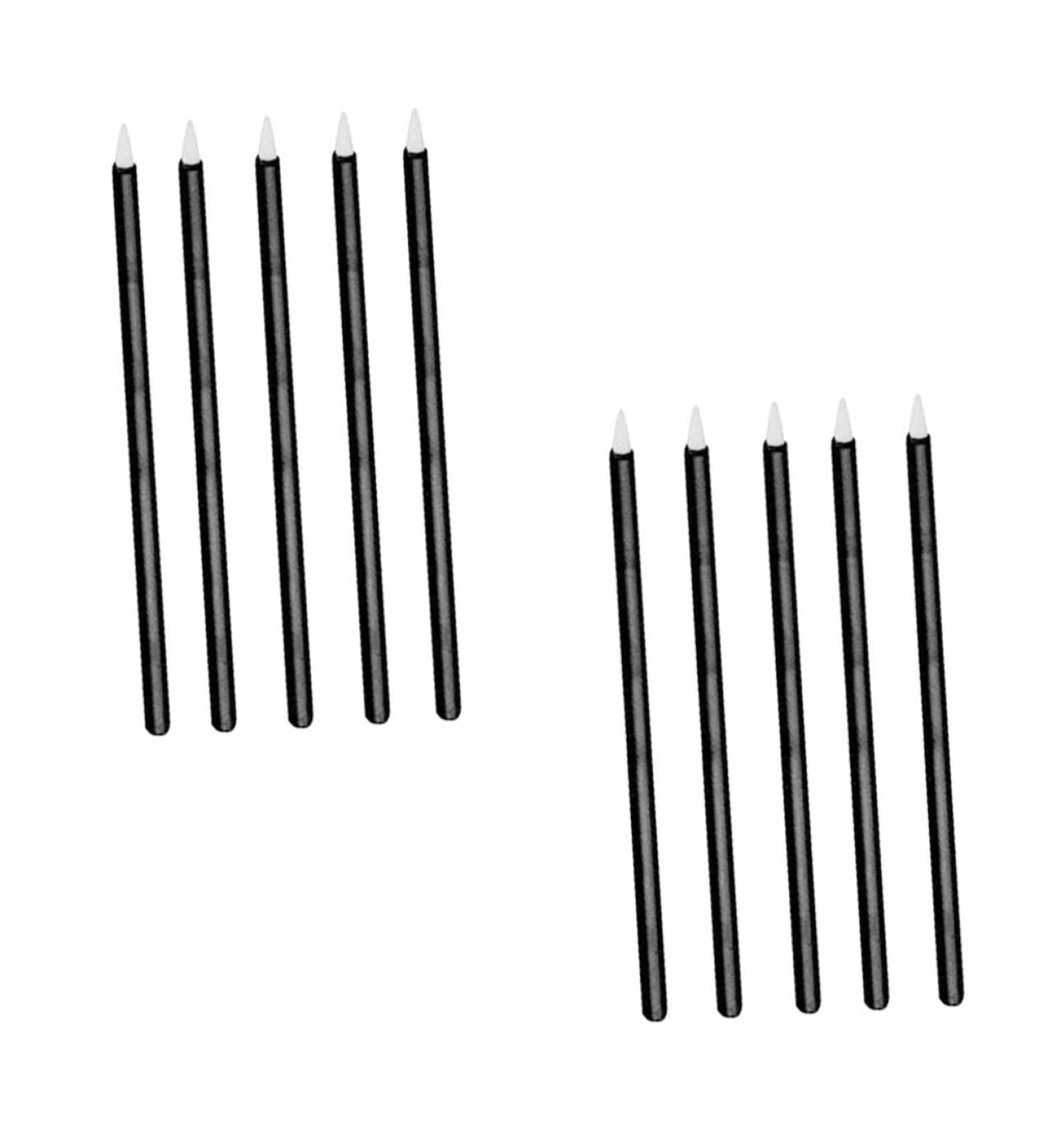 Healeved 100pcs Disposable Eyeliner Makeup Makeup Eye Stick Eyeliner Wands Black Artificial Fiber 1 count (Pack of 1) Black - Buy Online on GoSupps.com
