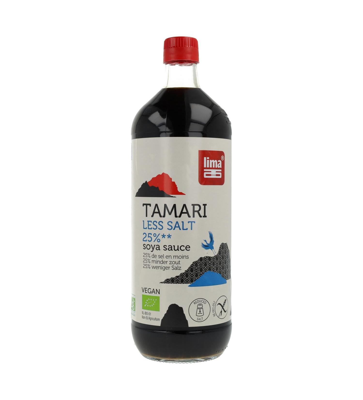 Lima Tamari 25% Less Salt Organic 1 L - Buy Online on GoSupps.com