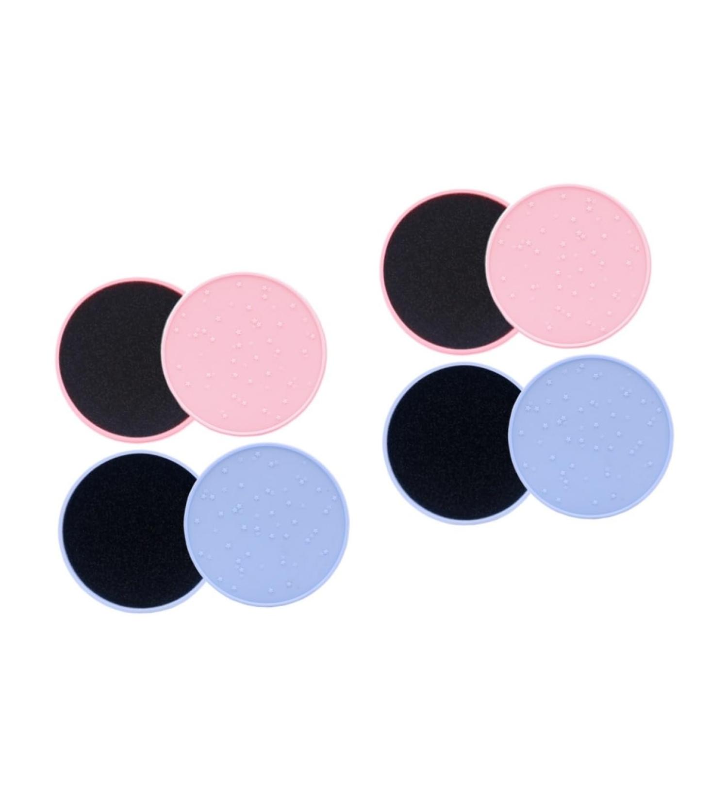 FRCOLOR 4 Pcs Makeup Brush Cleaner Mat & Silicone Sponge Set - Keychain Comb for Eyeshadow & Cosmetic Care - Assorted Colors - Buy Online on GoSupps.com