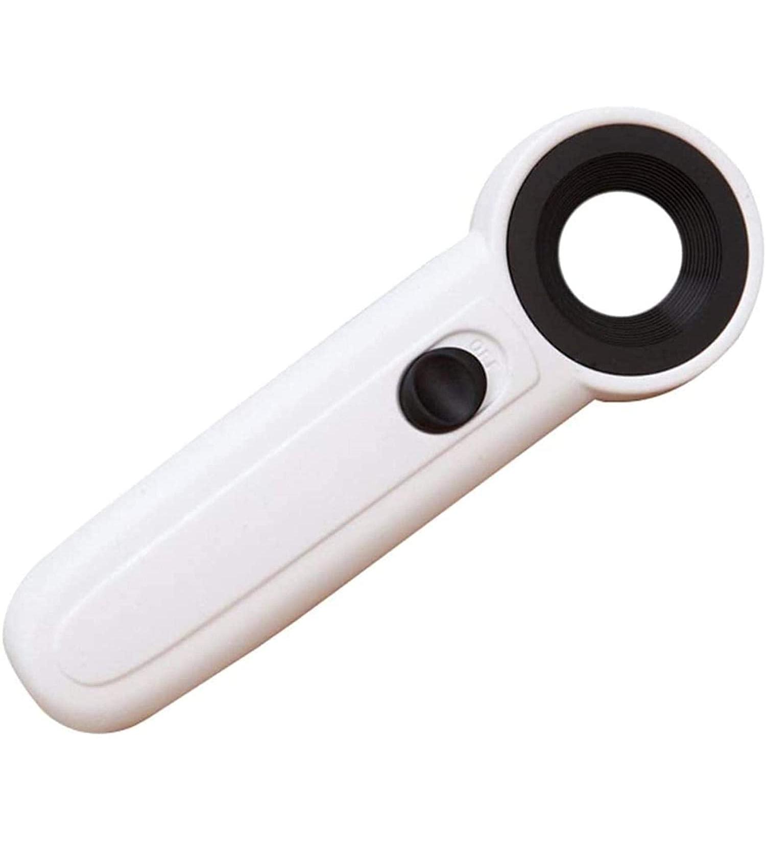 Magnifying Glass 45X Handheld Magnifying Glass with 2 Led Hd Lens for Reading Crafts Repair Magnifier Lofty Ambition - Buy Online on GoSupps.com