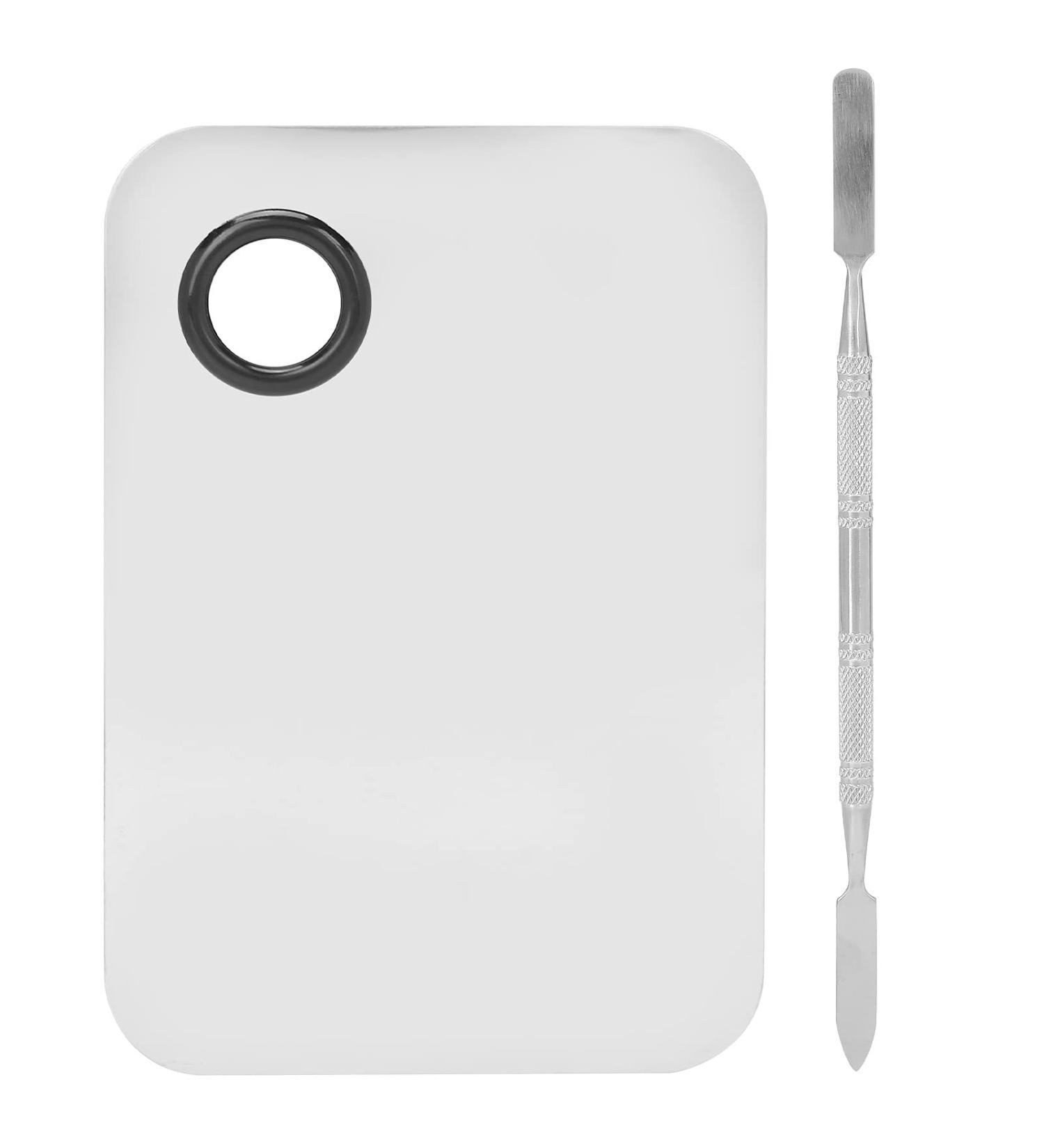 Fyearfly Makeup mixing palette Spatula Stainless steel Foundation Lipstick Color mixing palette - Buy Online on GoSupps.com