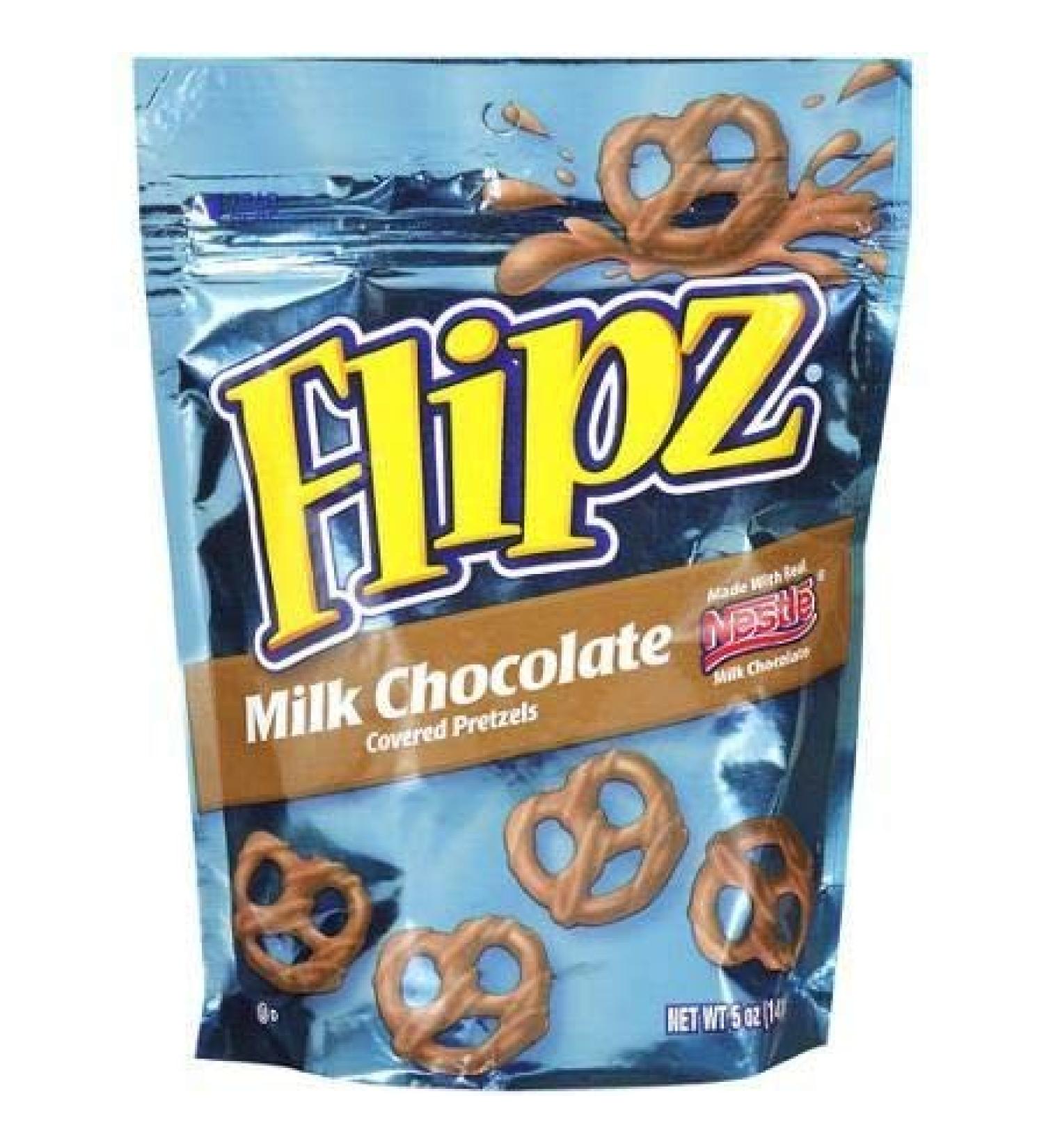 Bretzels enrob s de chocolat au lait Flipz - 100 g - Lot de 6