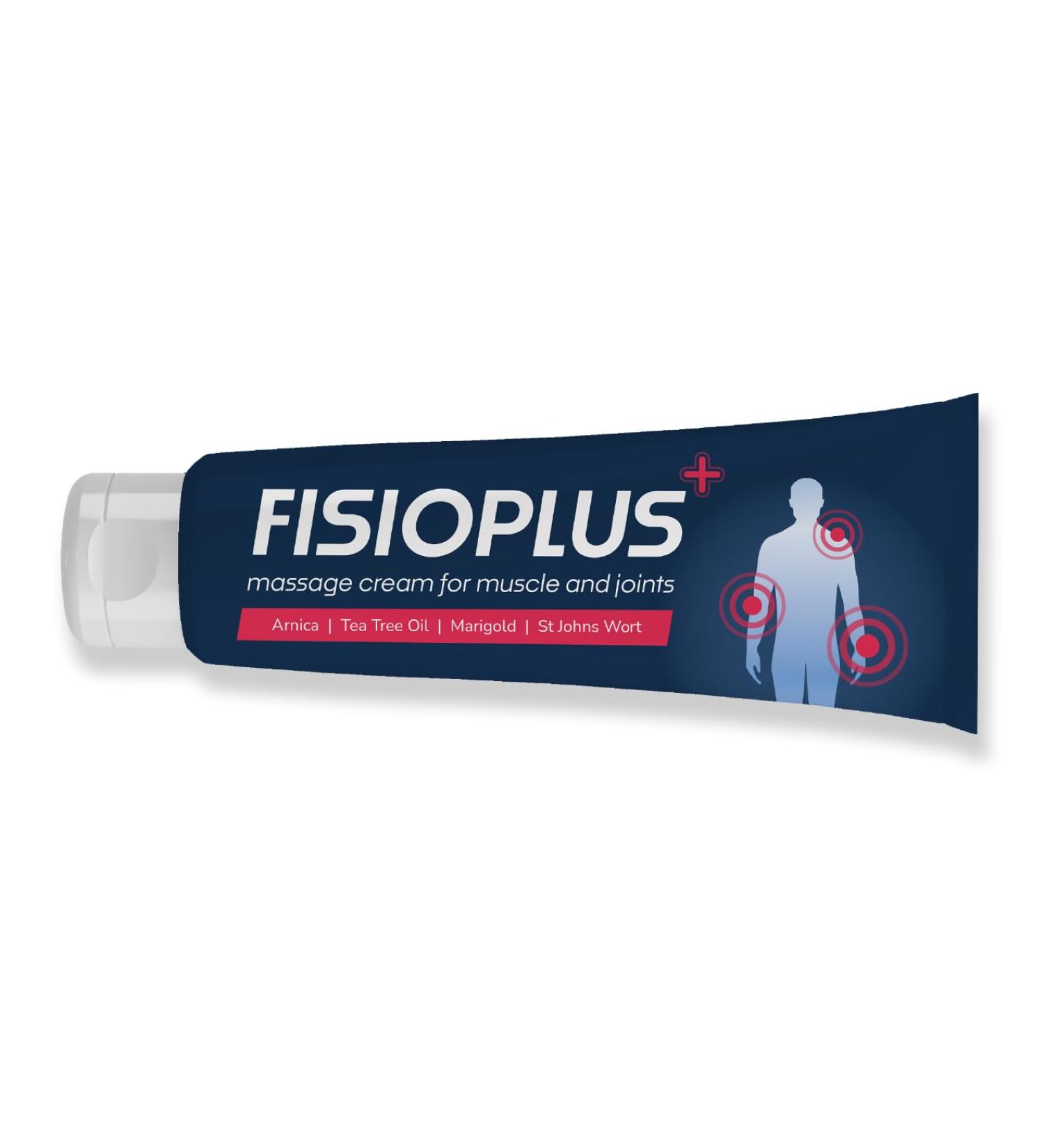 Fisioplus Pain Relief Massage rub for Neck Shoulders Back Muscles and Joints | Arnica | St Johns Wort | Twin Pack 2 x 250ml | Tea Tree Oil 500 ml (Pack of 1) - Buy Online on GoSupps.com