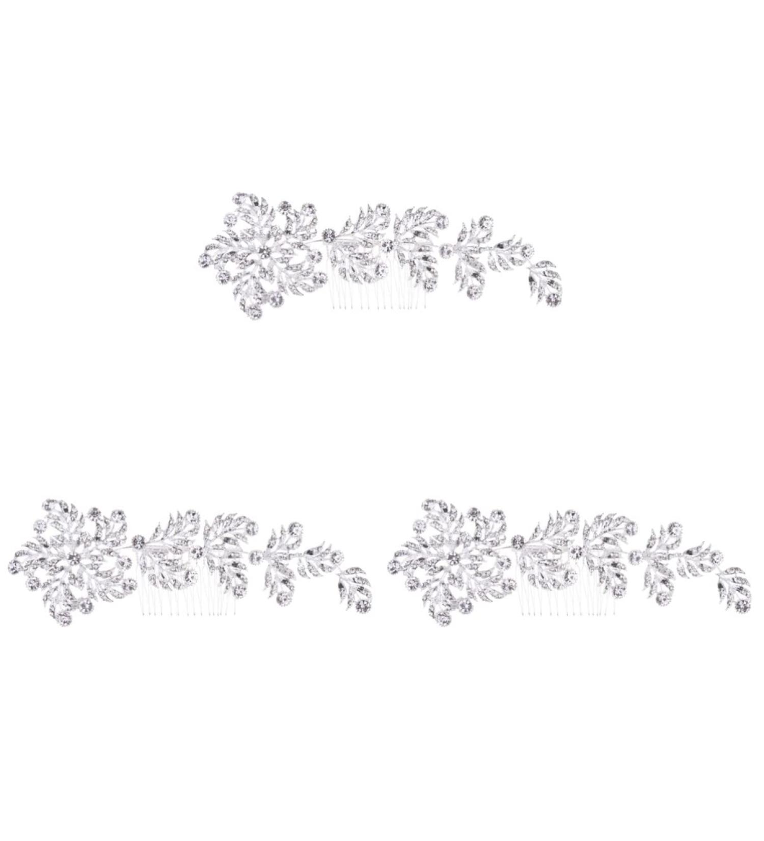 FRCOLOR bridal headwear bride headpieces for wedding bridal headpiece bridal rhinestone insert comb rhinestone headpiece alloy dinner party hair Comb - Buy Online on GoSupps.com