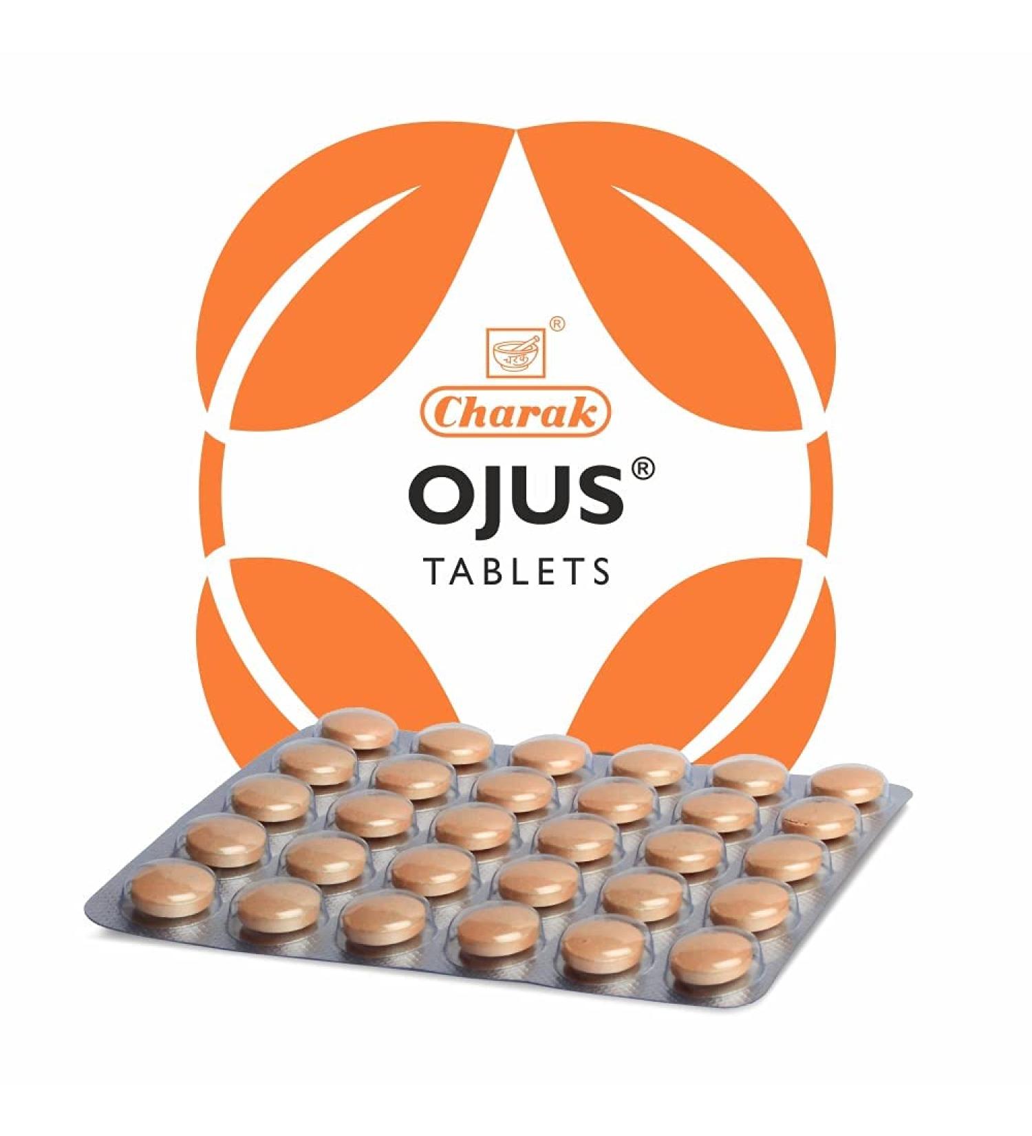 Charak Pharma Ojus Digestion Tablets Set - 90 Tablets for Digestive Health - Buy Online on GoSupps.com