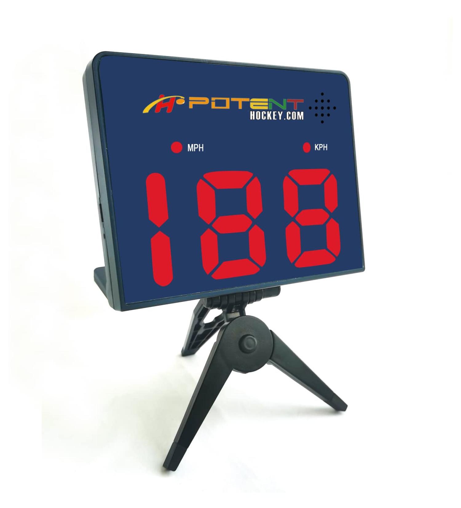 Potent Hockey Training Speed Radar Gun 2.0 with App Support - Measure Shot Speed for Hockey, Baseball, Tennis, Golf - iOS Compatible - Buy Online on GoSupps.com