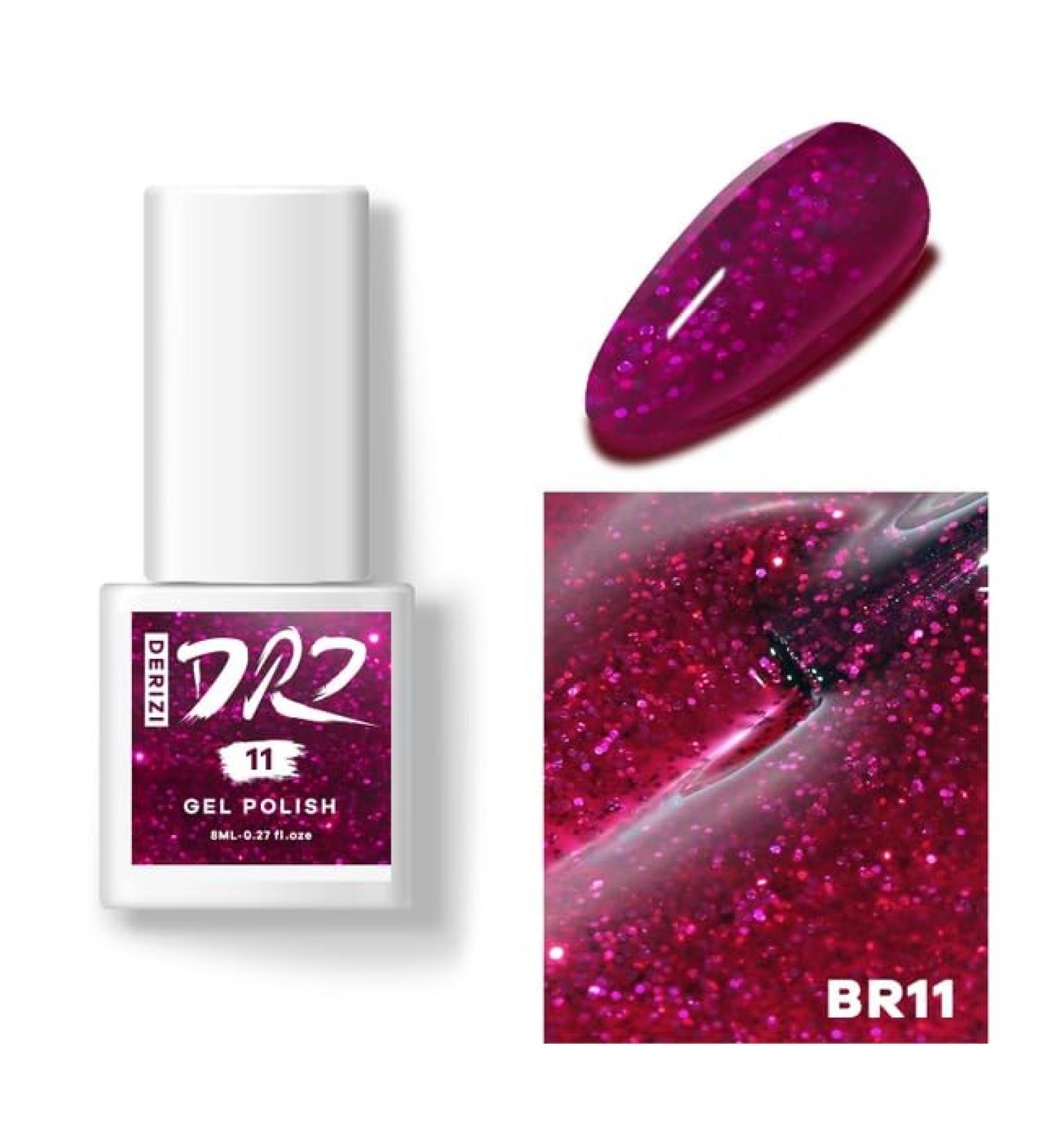 DERIZI 60 Colors Gel Nail Polish Semipermanant Nail Polish Varnish Semi-Permanent Varnish UV Nail Gel Primer Soak Off Nail Art - (Color: BR11-8ml) - Buy Online on GoSupps.com