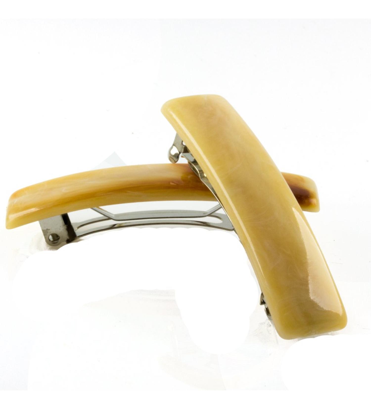 2pcs Rectangular Patent Clasp 52x12mm in Light Amber - Made in Germany | WeLoveBeads - International Shipping Available - Buy Online on GoSupps.com